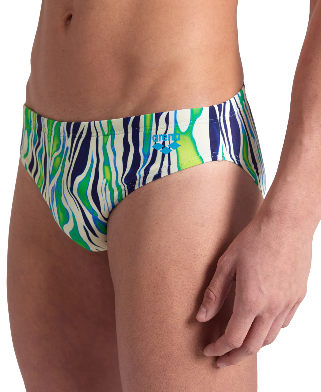 Bañador slip arena para hombre Allover - Verde Cuarzo - Image 4