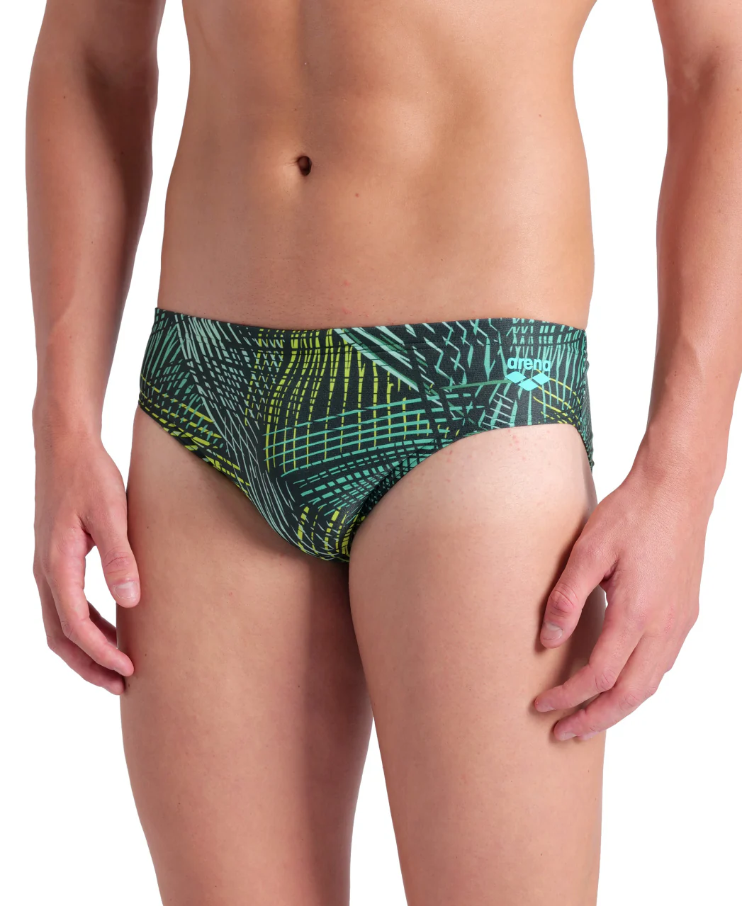 Bañador slip arena Performance para hombre Energy - Verde Multi - Image 3