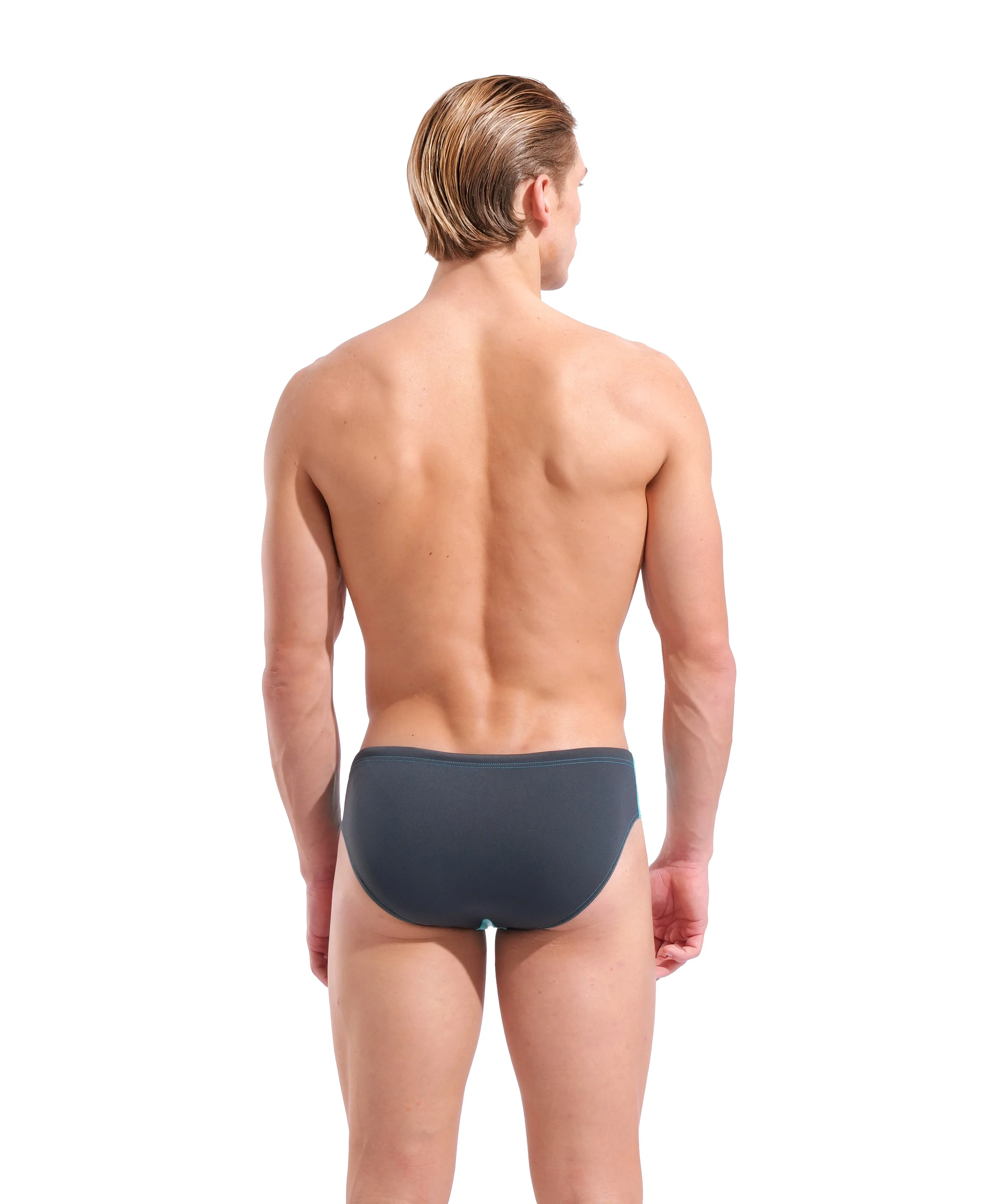 Bañador slip liso arena Performance para hombre Team - Agua - Asfalto - Image 2