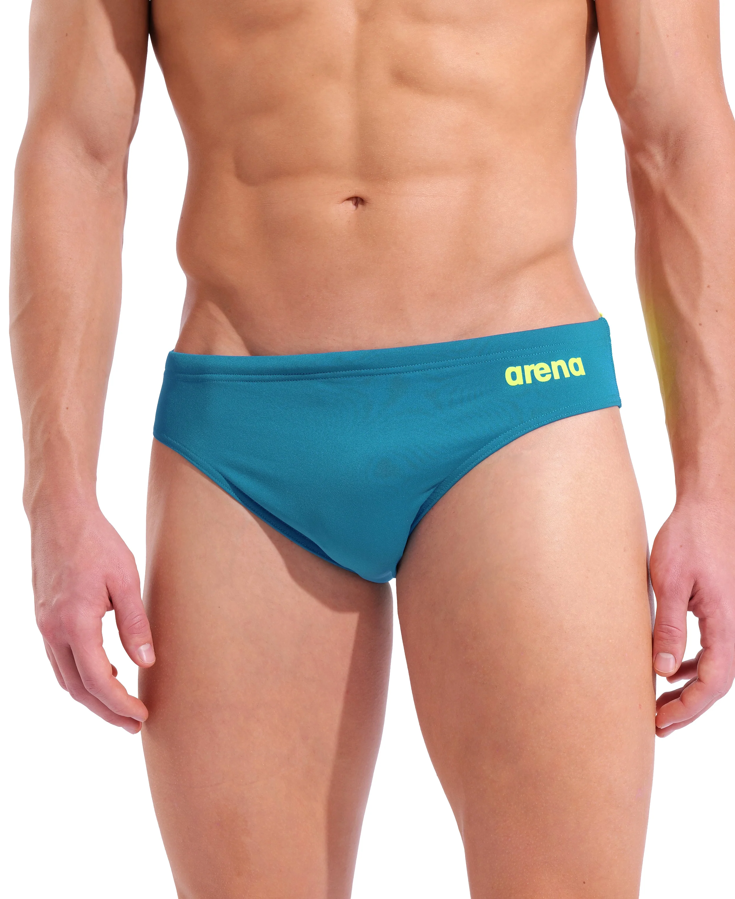 Bañador slip liso arena Performance para hombre Team - Azul Cosmo - Image 4
