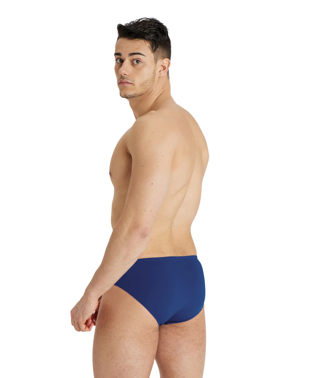 Bañador slip liso arena Performance para hombre Team - Marino/Blanco - Image 2