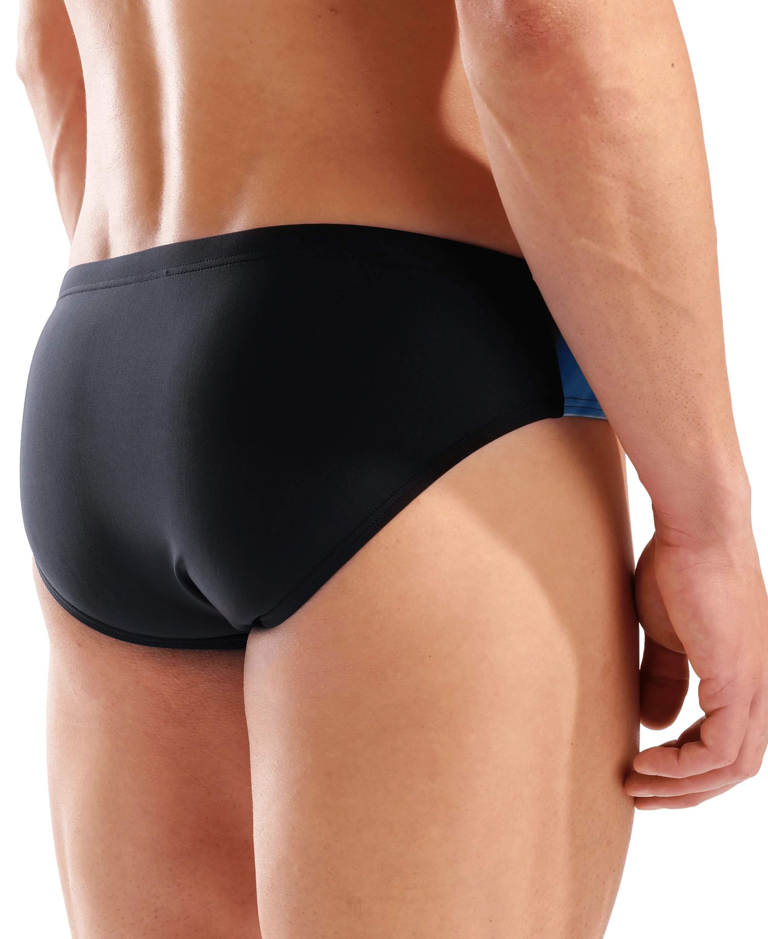 Bañador slip para hombre arena Feel Light - Negro/Multicolor - Image 5