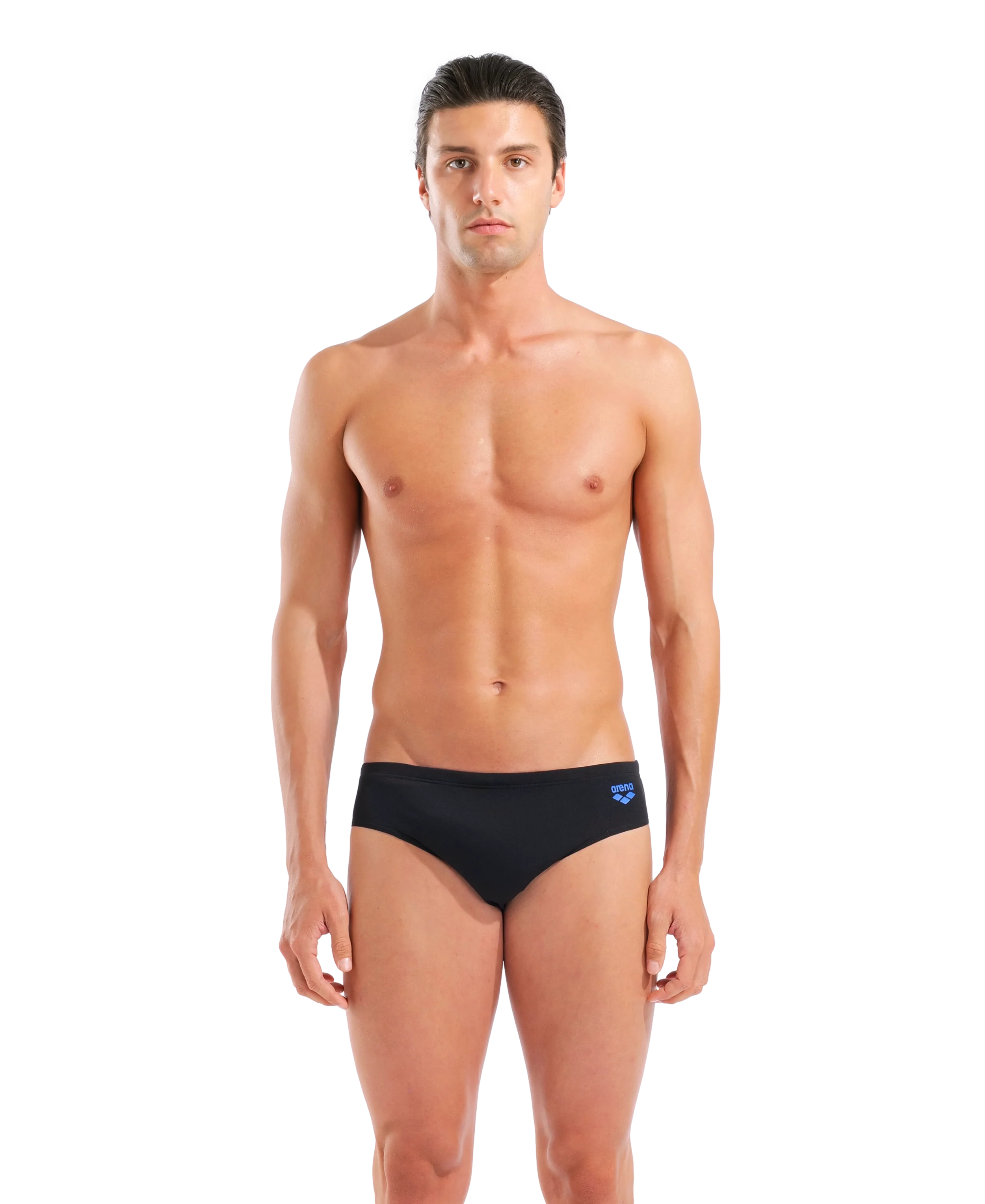 Bañador slip para hombre arena Performance Graphic - Negro/Azul Royal
