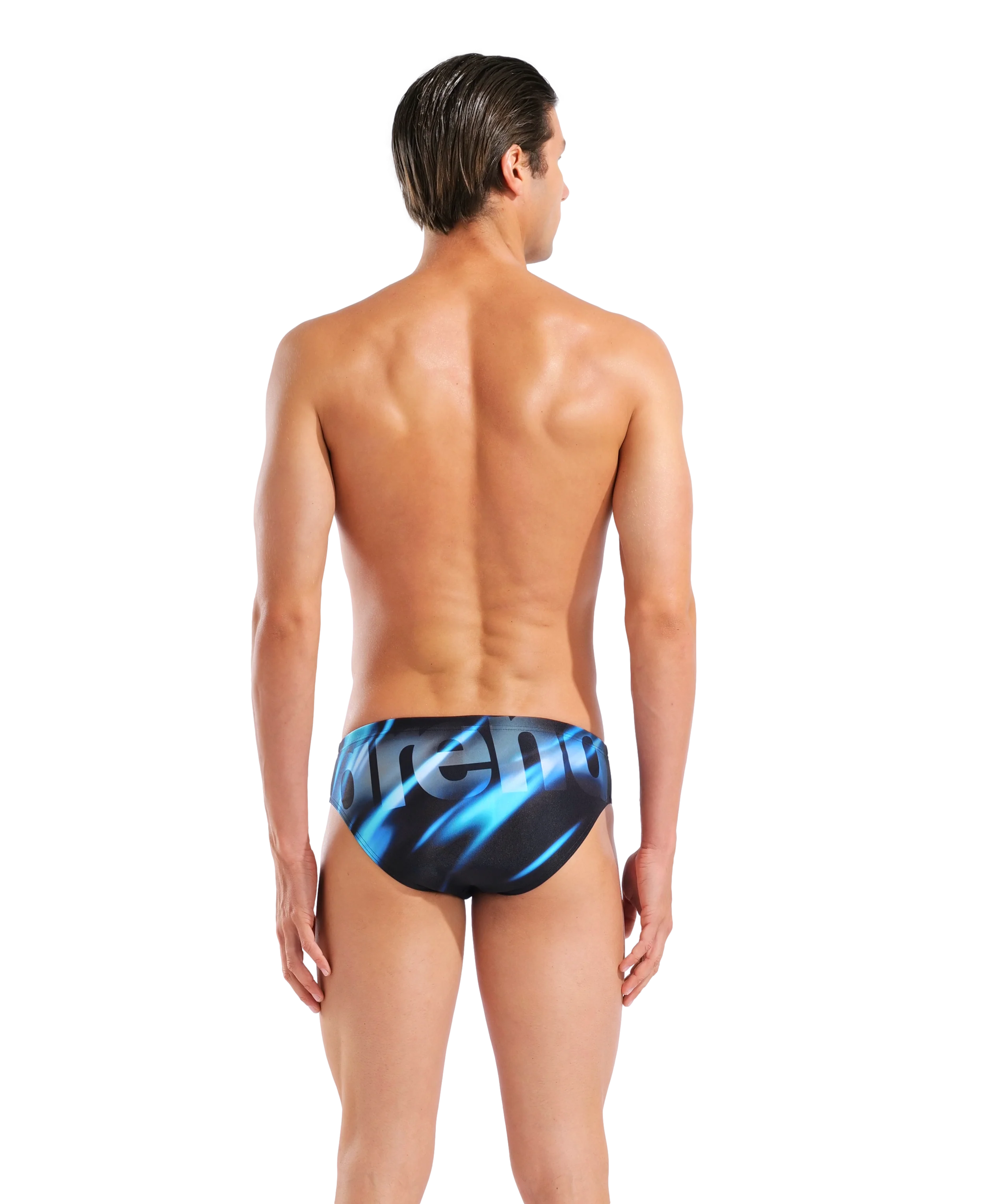 Bañador slip para hombre arena Performance Placement - Negro/Negro - Image 2