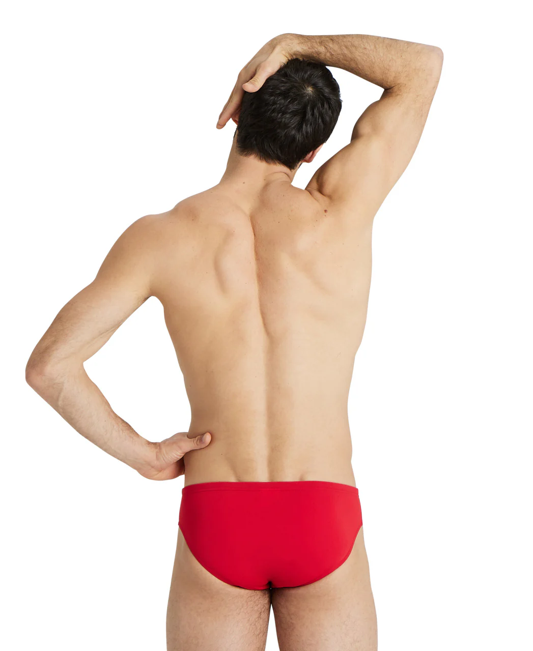 Bañador slip liso arena Performance para hombre Team - Rojo Blanco - Image 2