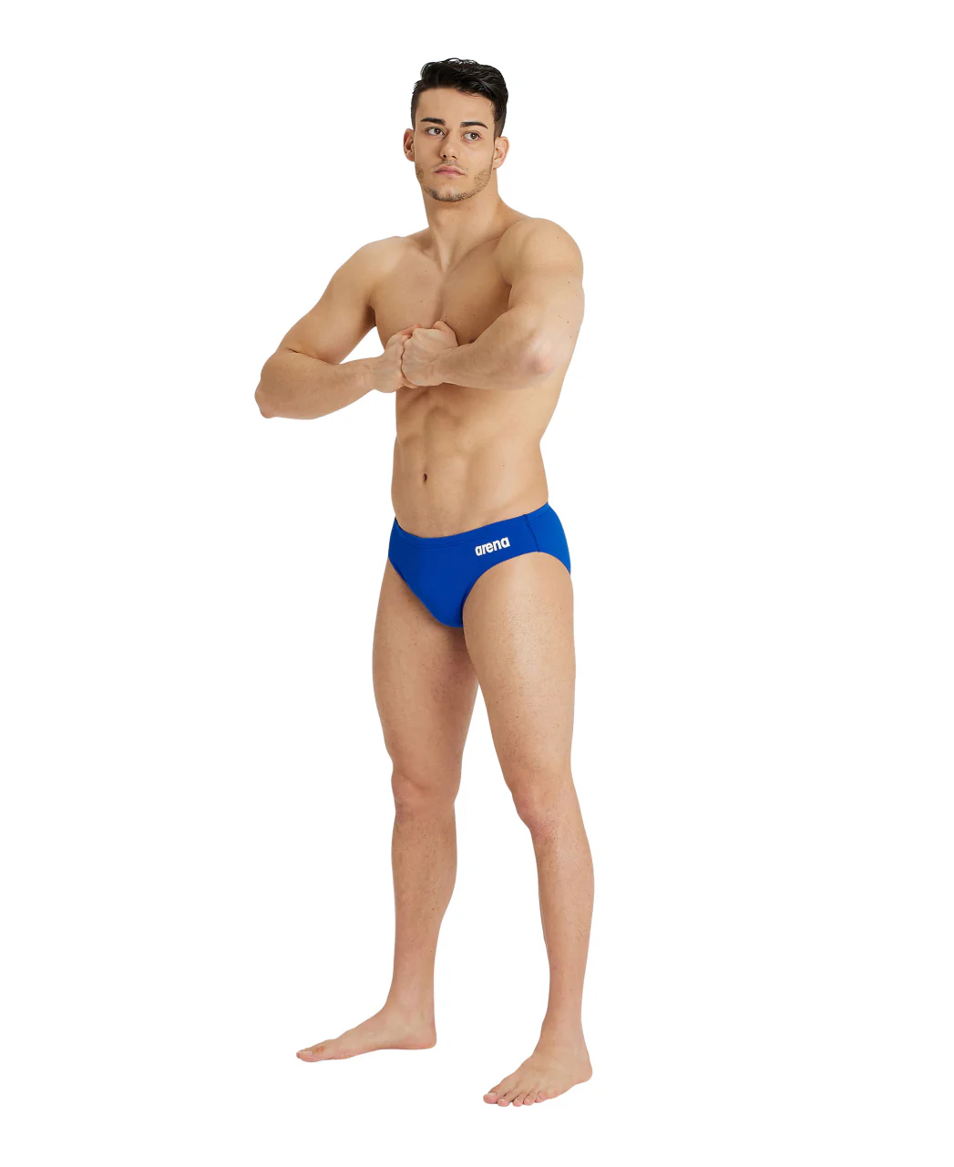 Bañador slip liso arena Performance para hombre Team - Royal/Blanco - Image 3