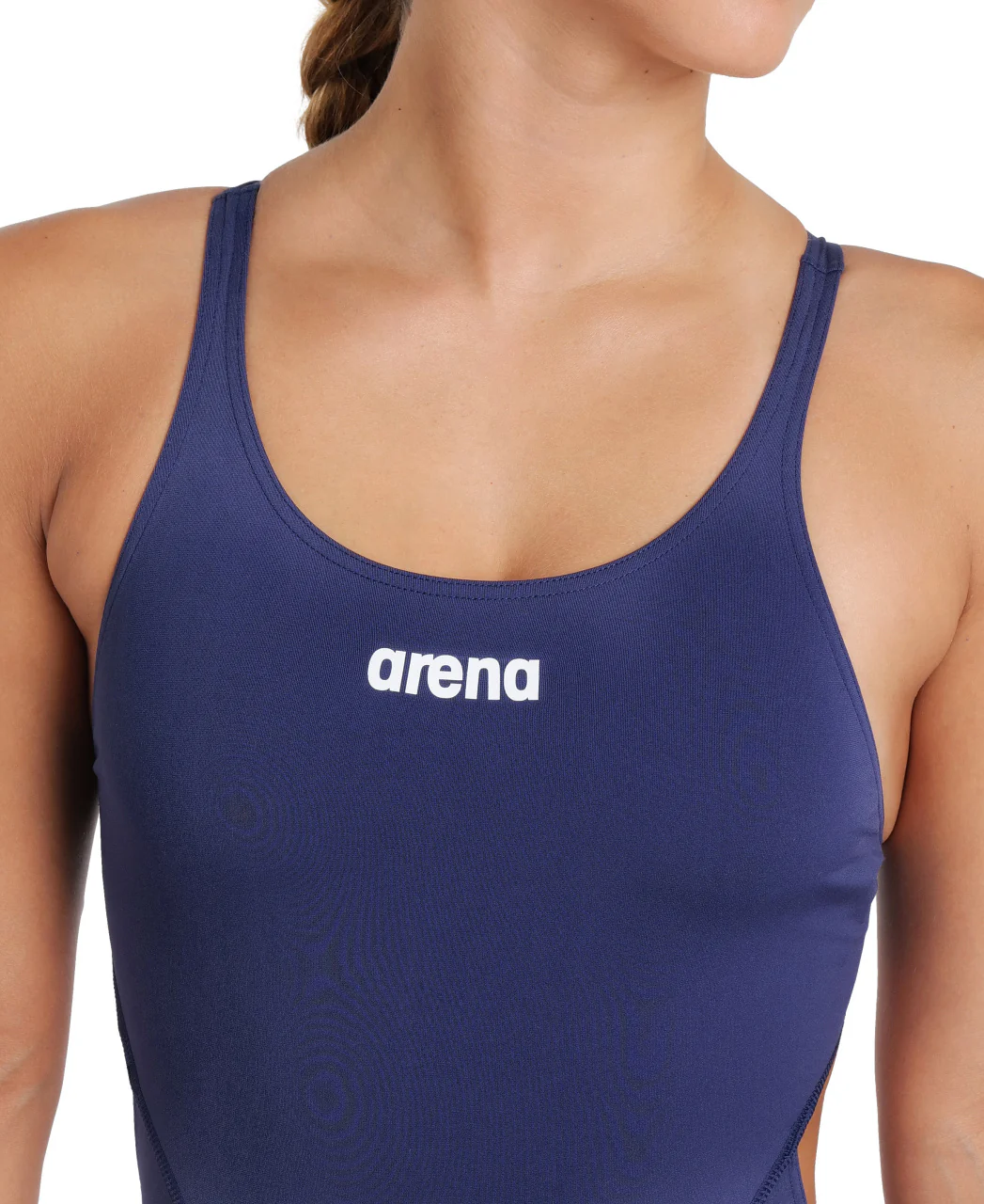 Bañador liso arena Performance para mujer Swim Tech Team - Marino/Blanco - Image 4