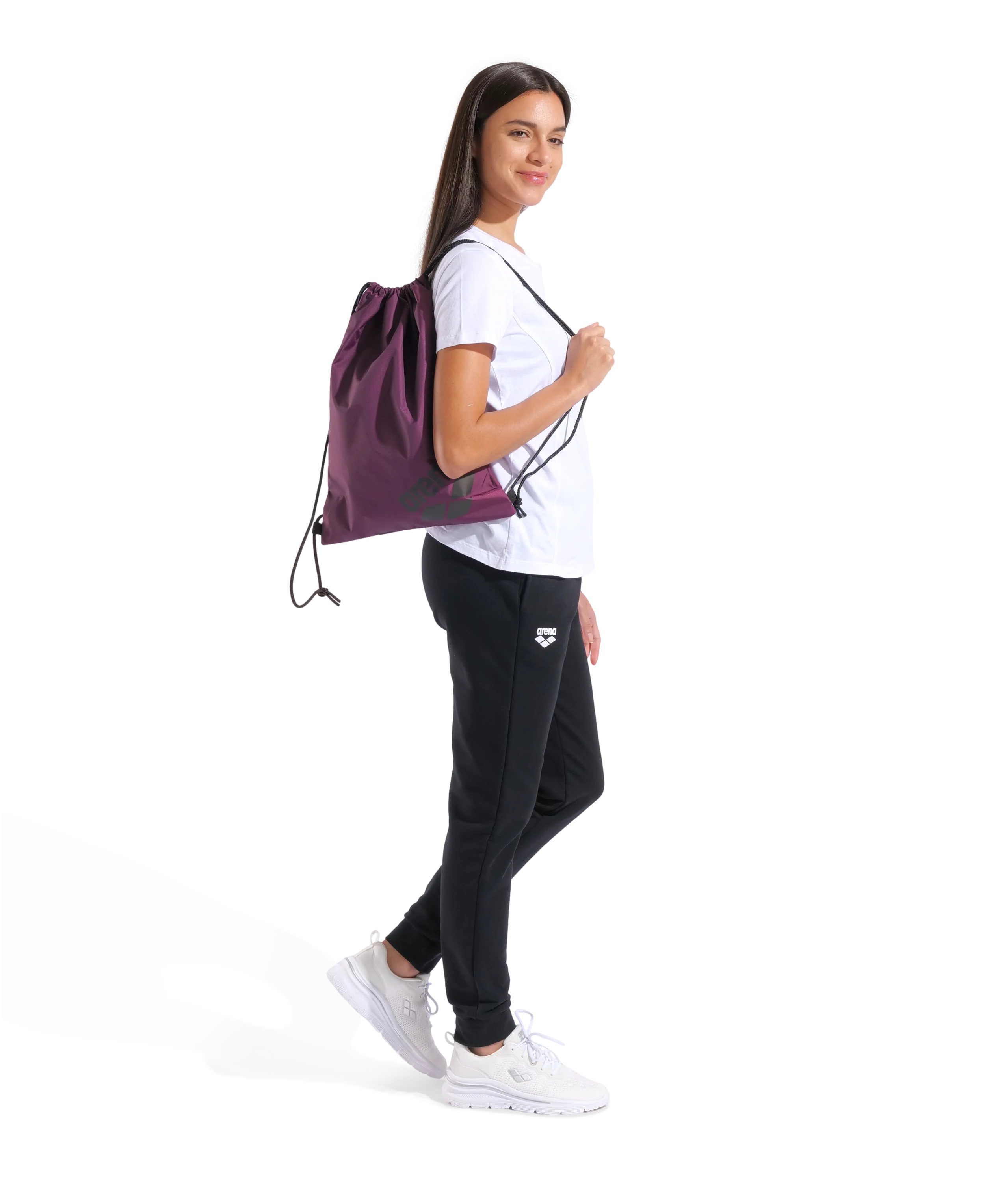 Bolsa para gimnasio y natación arena One Go  - Ciruela