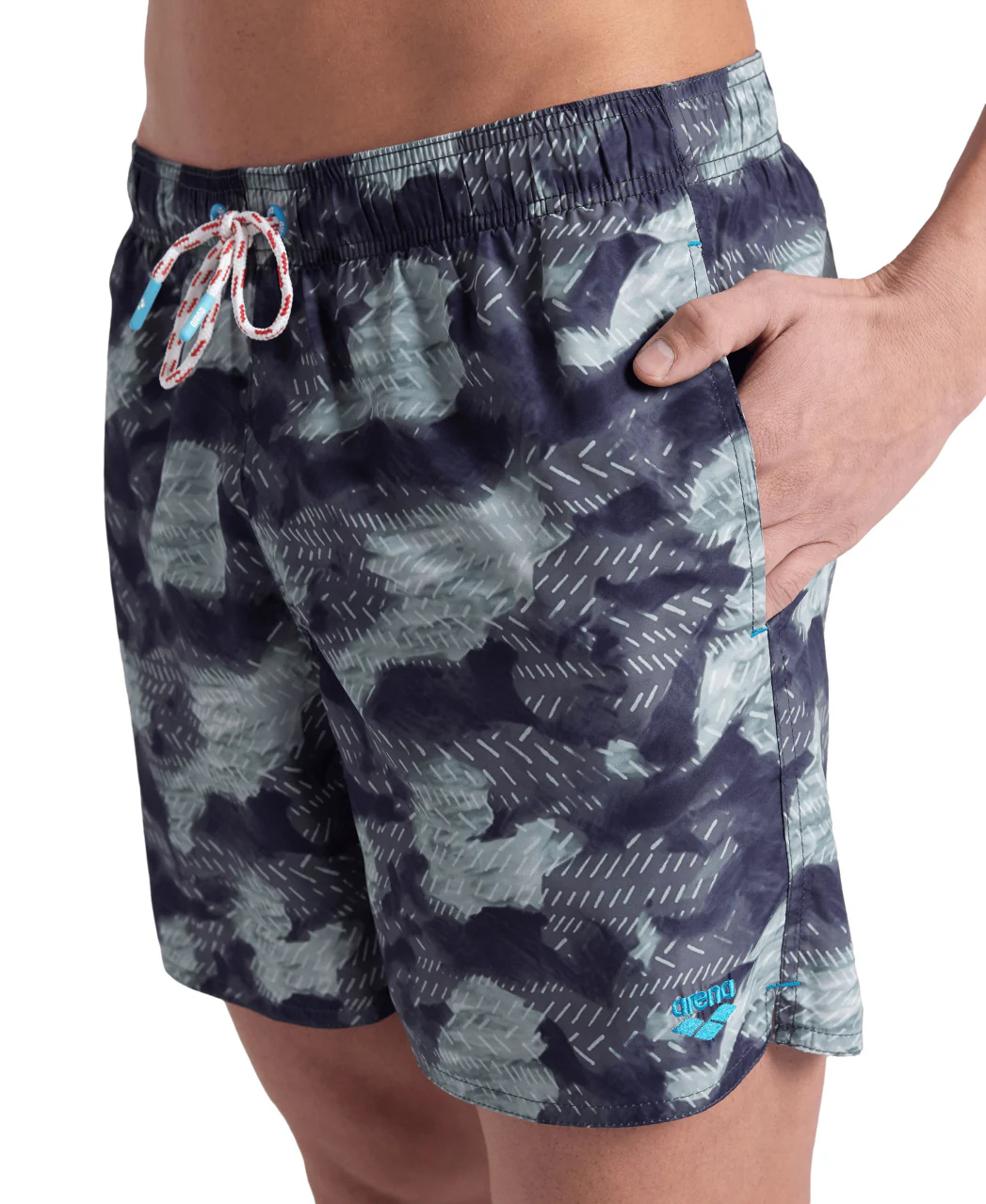 Bóxer de playa arena para hombre Allover - Asfalto/Multi - Image 3
