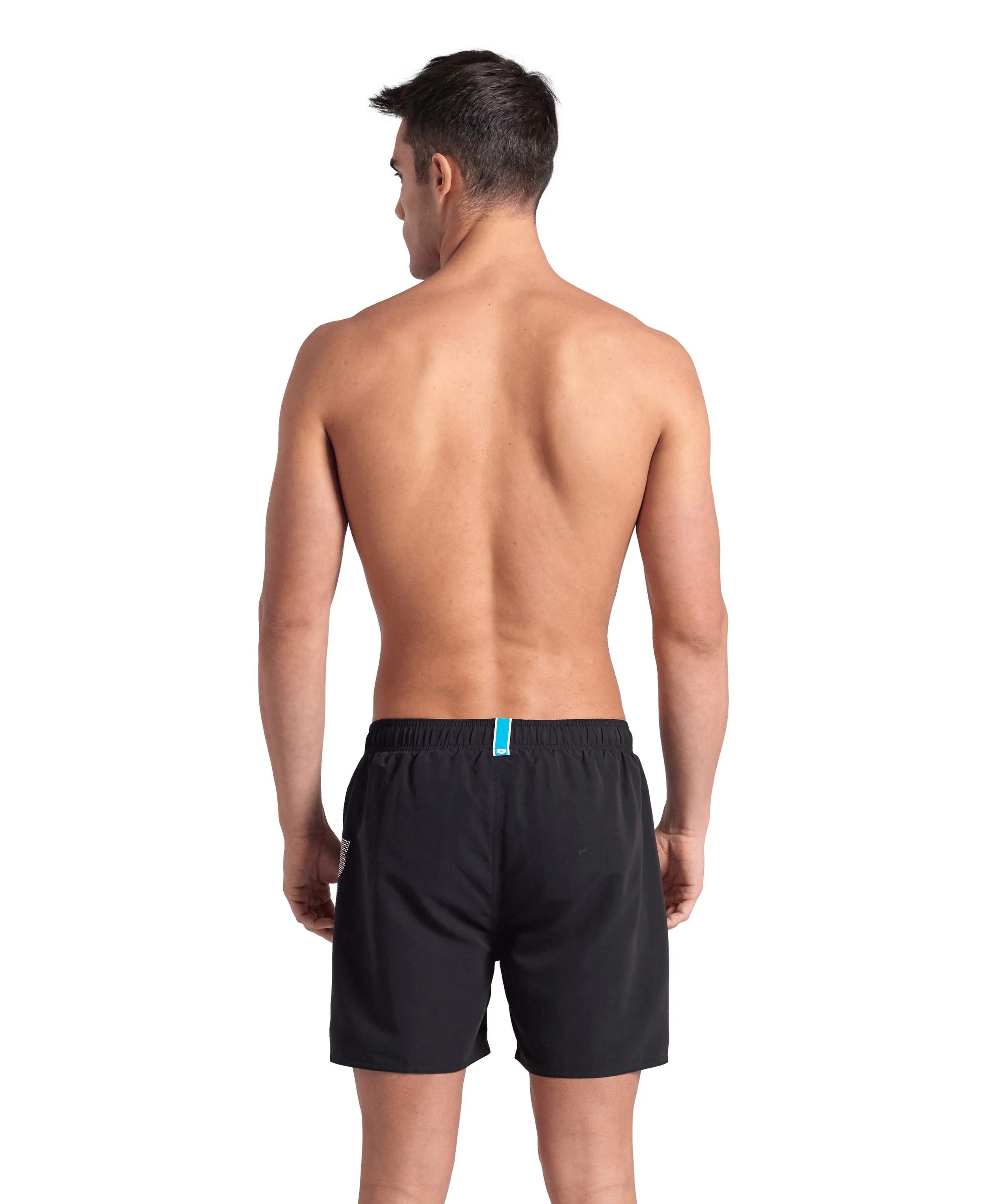 Bóxer de playa arena para hombre Fundamentals Logo R Negro - Blanco - Image 2