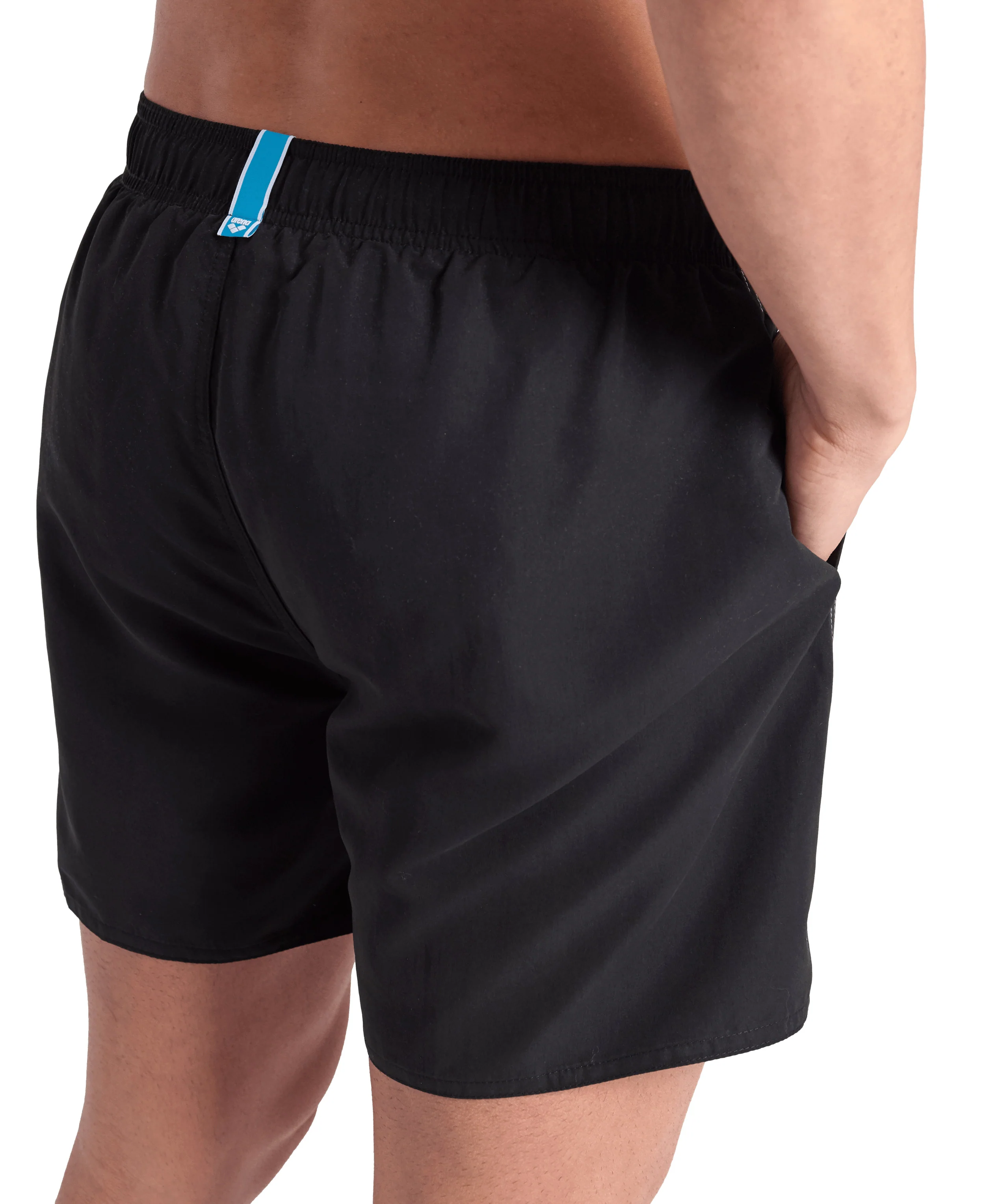 Bóxer de playa arena para hombre Fundamentals Logo R Negro - Blanco - Image 4