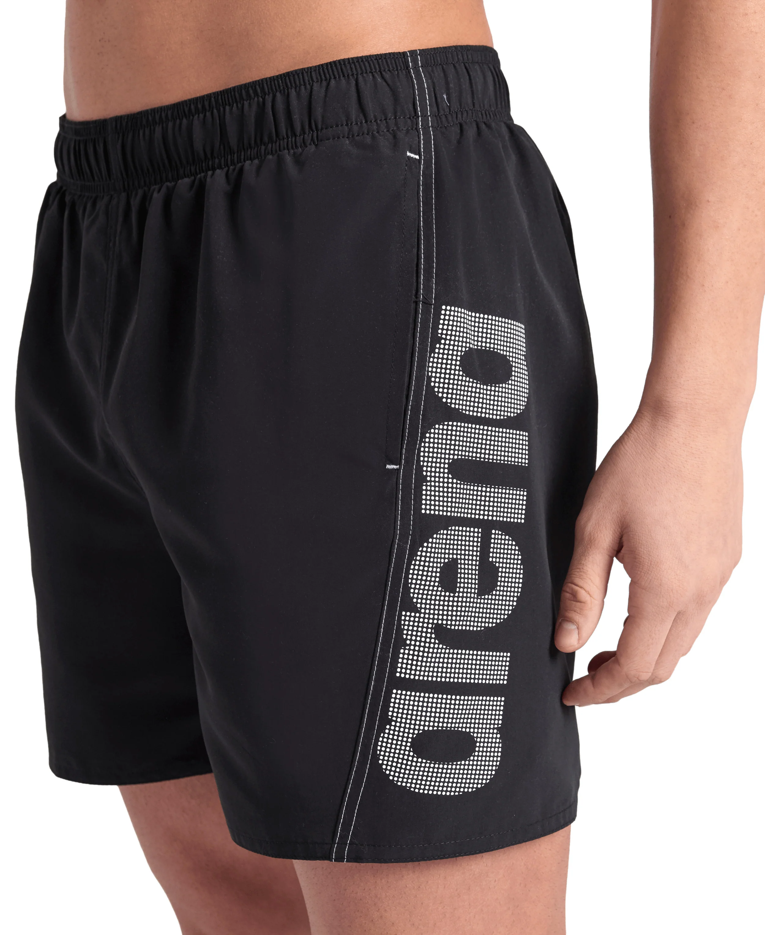Bóxer de playa arena para hombre Fundamentals Logo R Negro - Blanco - Image 5