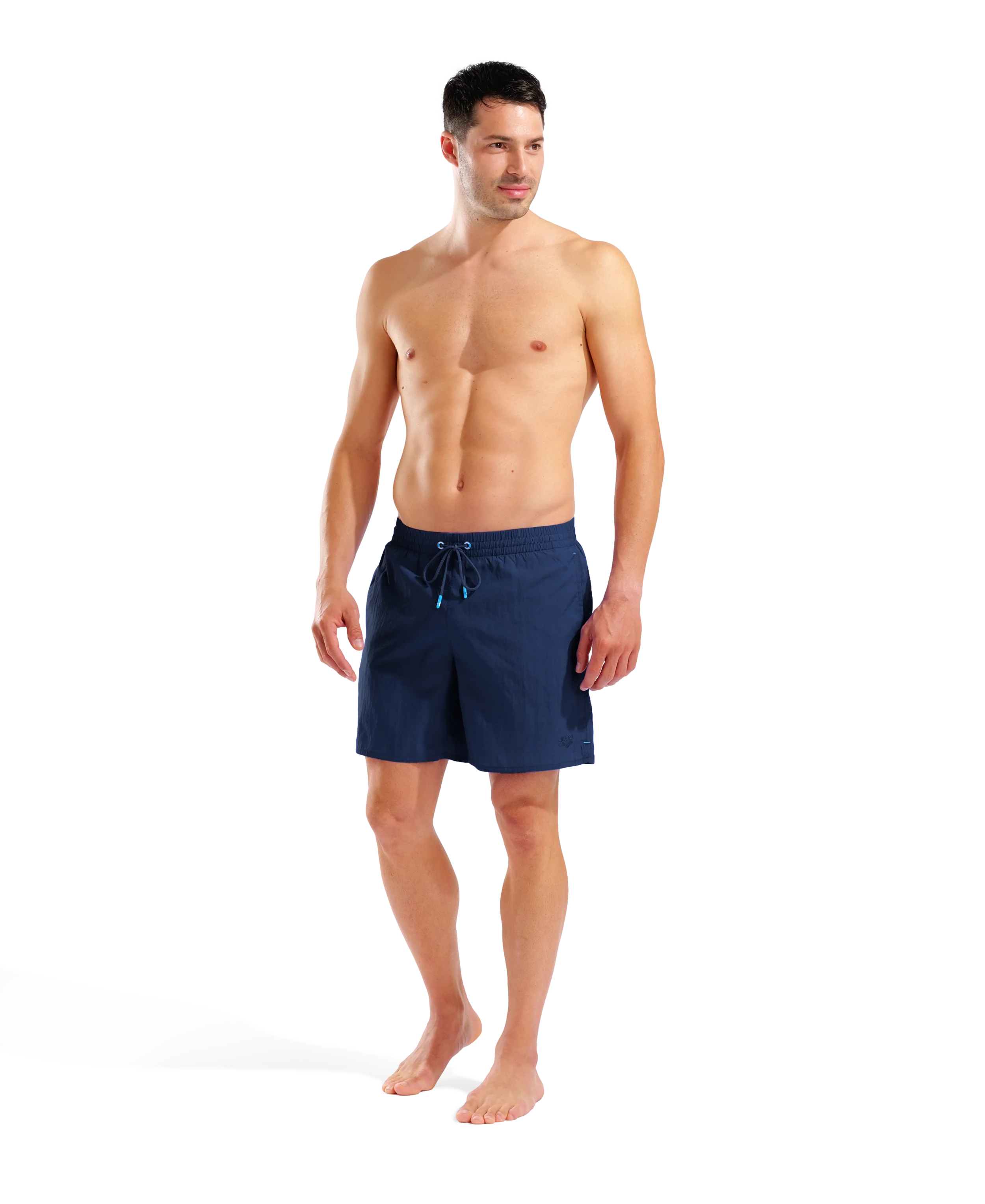 Bóxer de playa arena para hombre Solid - Azul Marino - Image 3