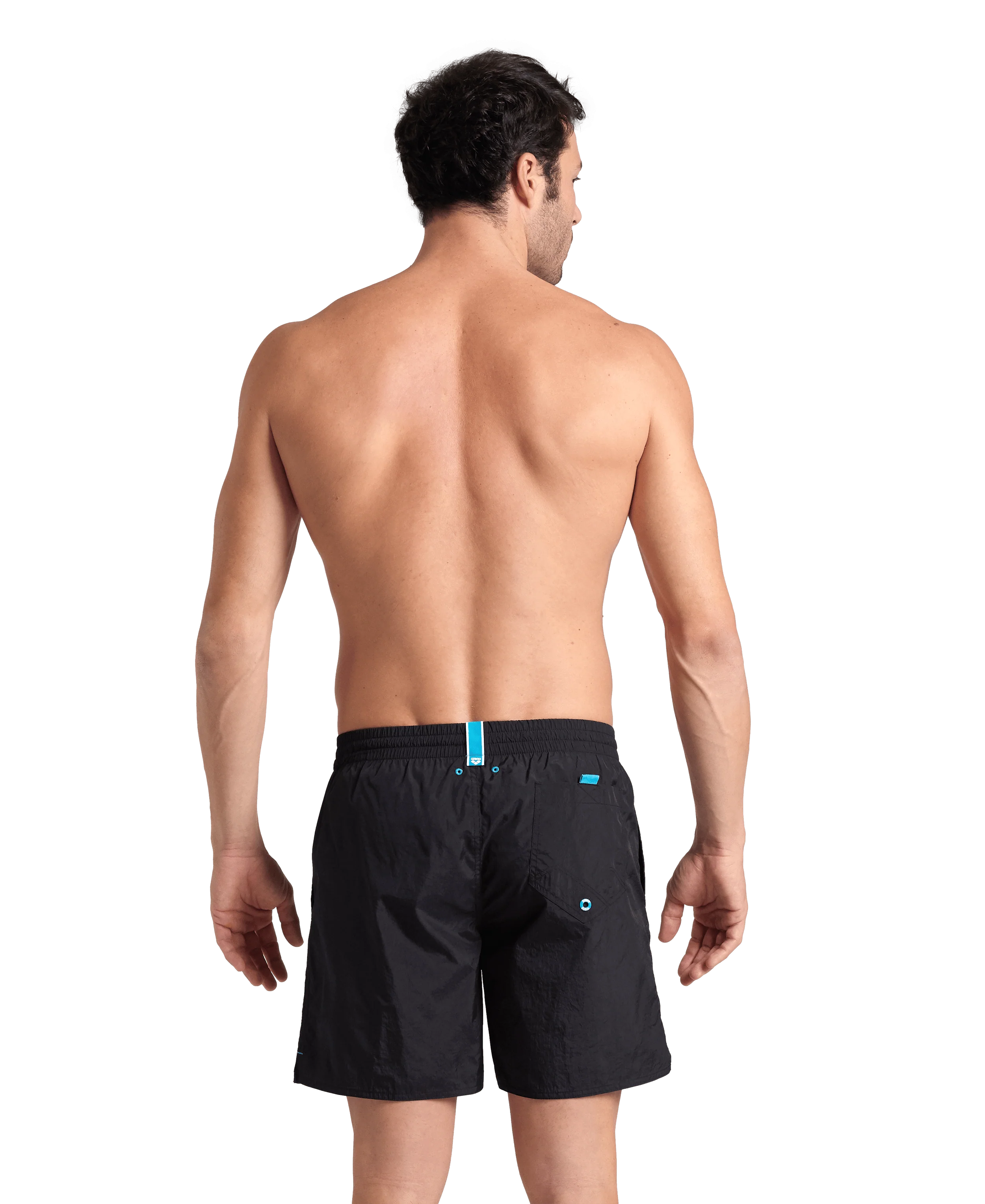 Bóxer de playa arena para hombre Solid - Negro - Image 2