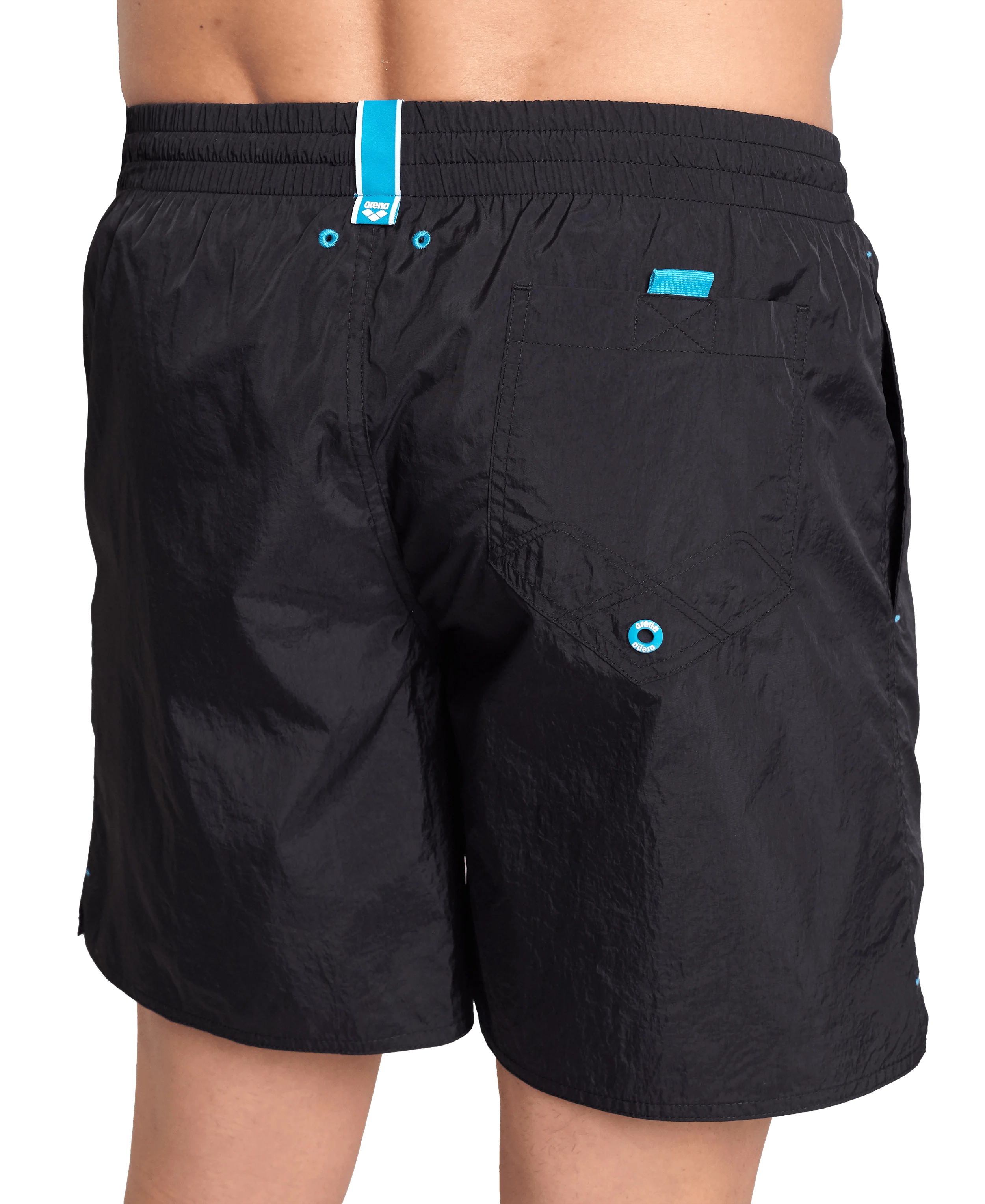 Bóxer de playa arena para hombre Solid - Negro - Image 4
