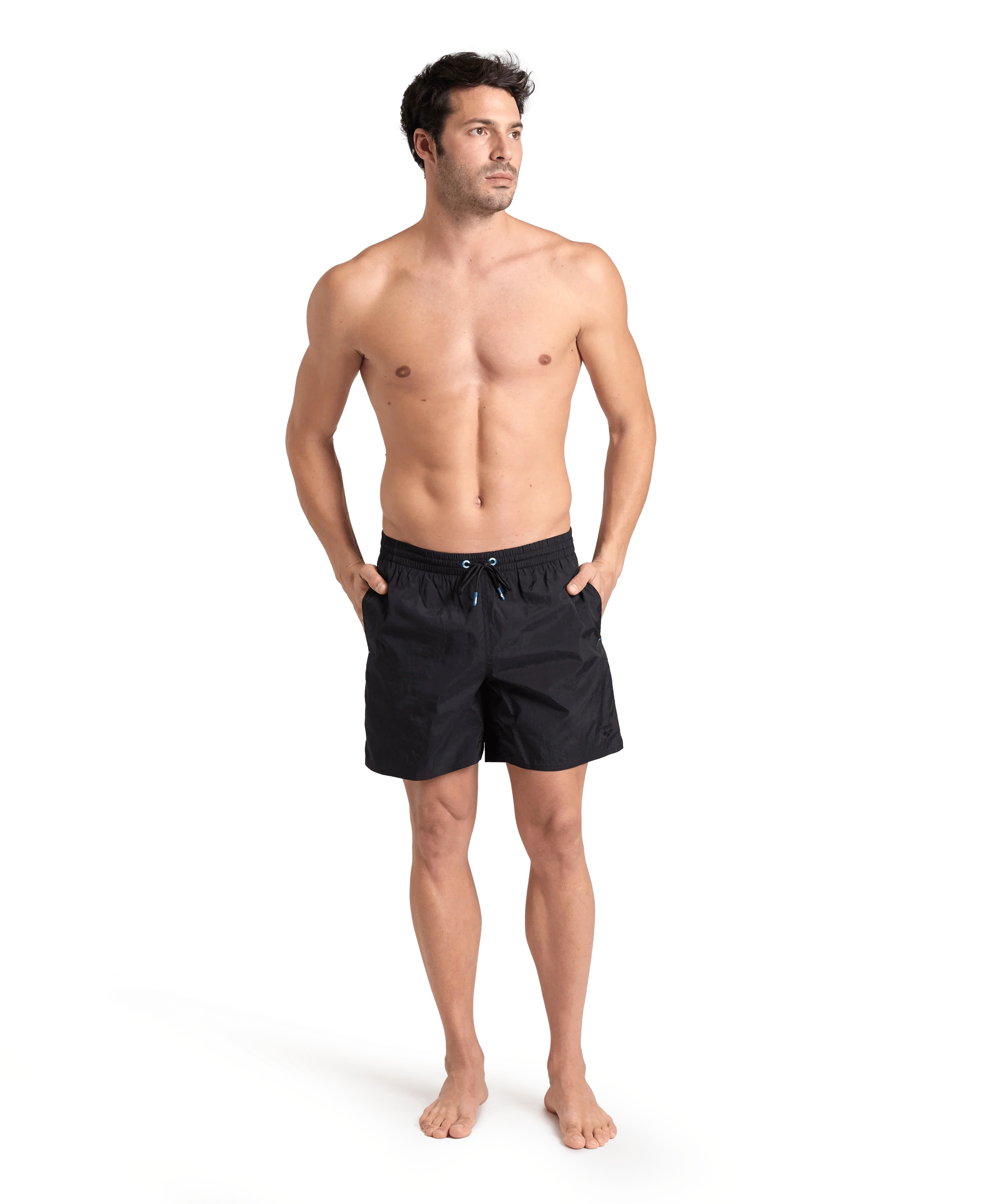 Bóxer de playa arena para hombre Solid - Negro - Image 5