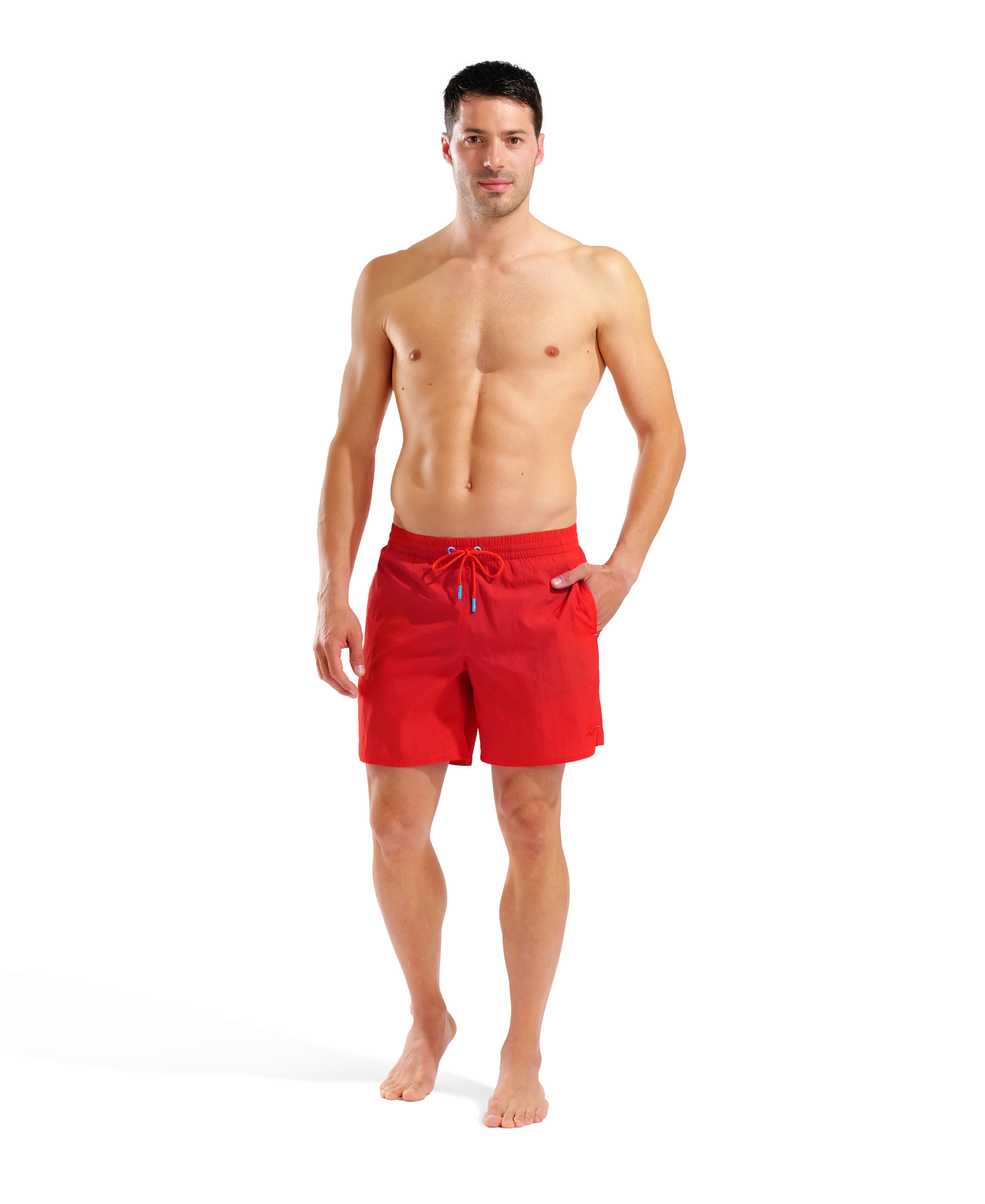 Bóxer de playa arena para hombre Solid - Rojo - Image 3