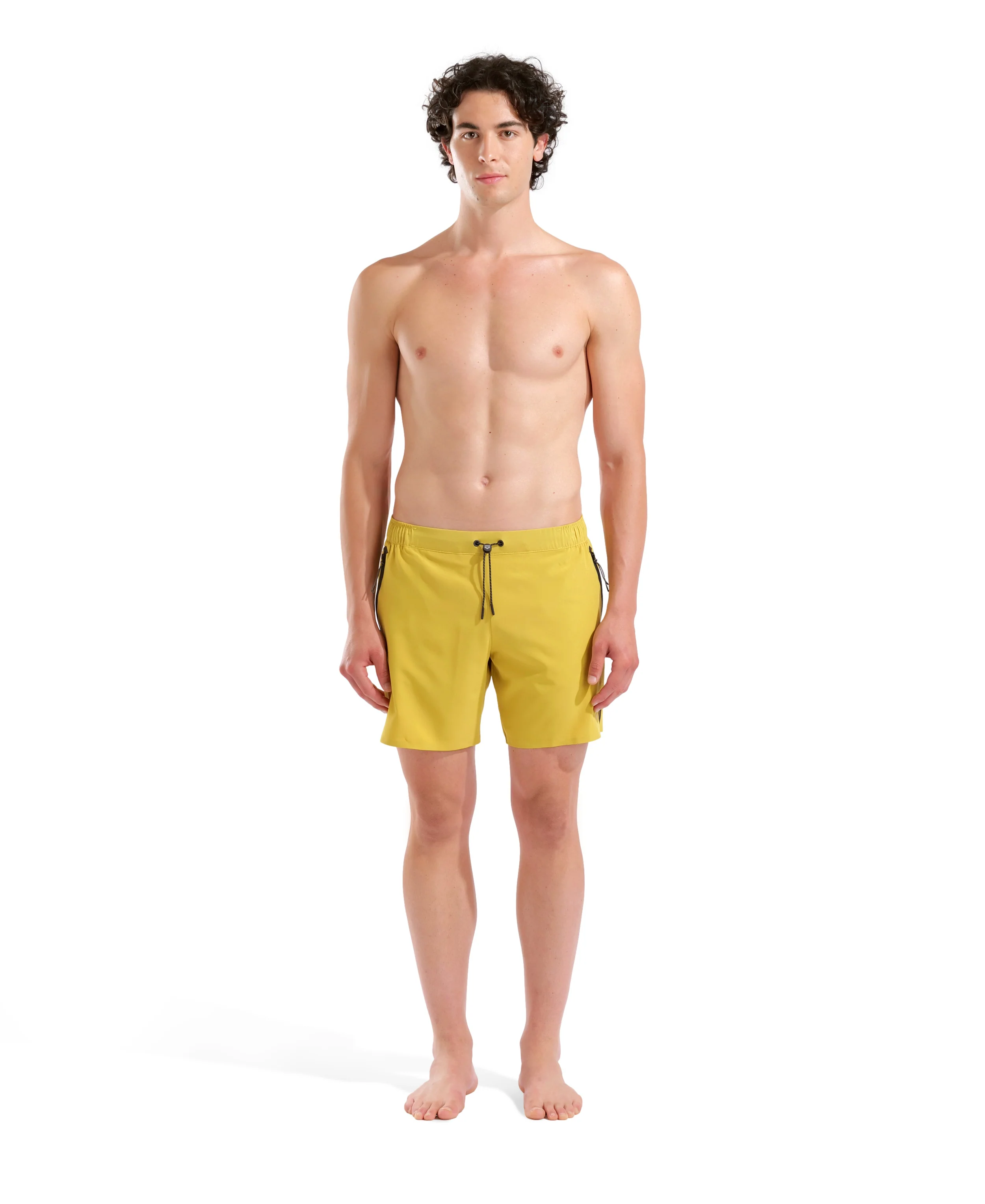 Bóxer de playa para hombre arena Evo Side Zip Pockets - Caqui dorado - Image 3