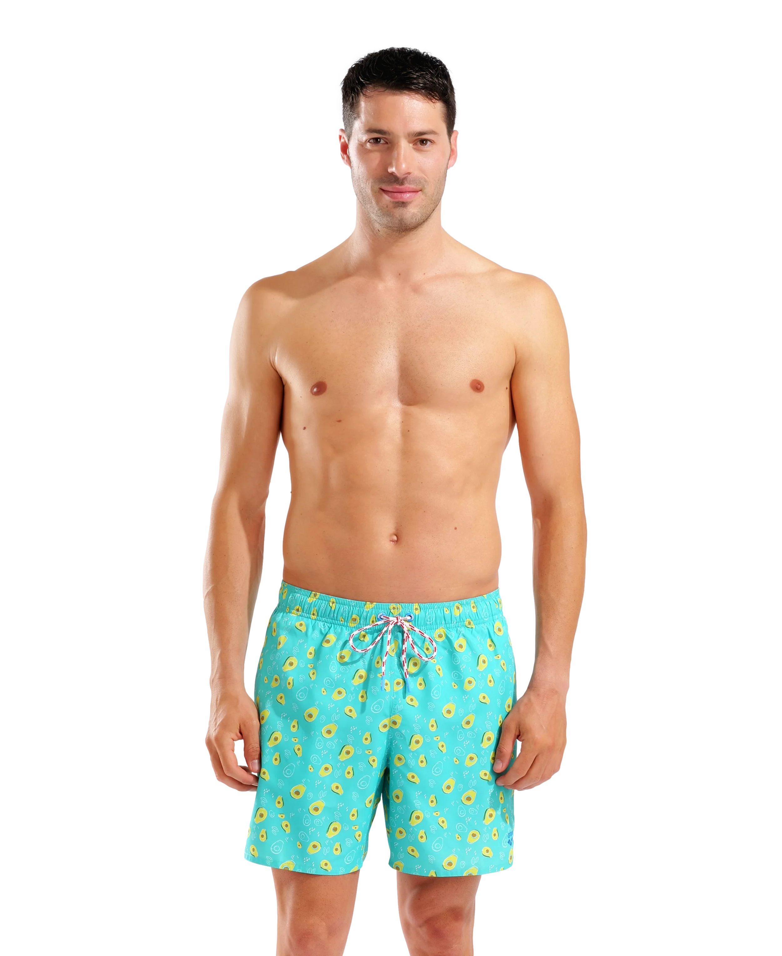 Bóxer de playa para hombre arena Water Prints - Aguacate