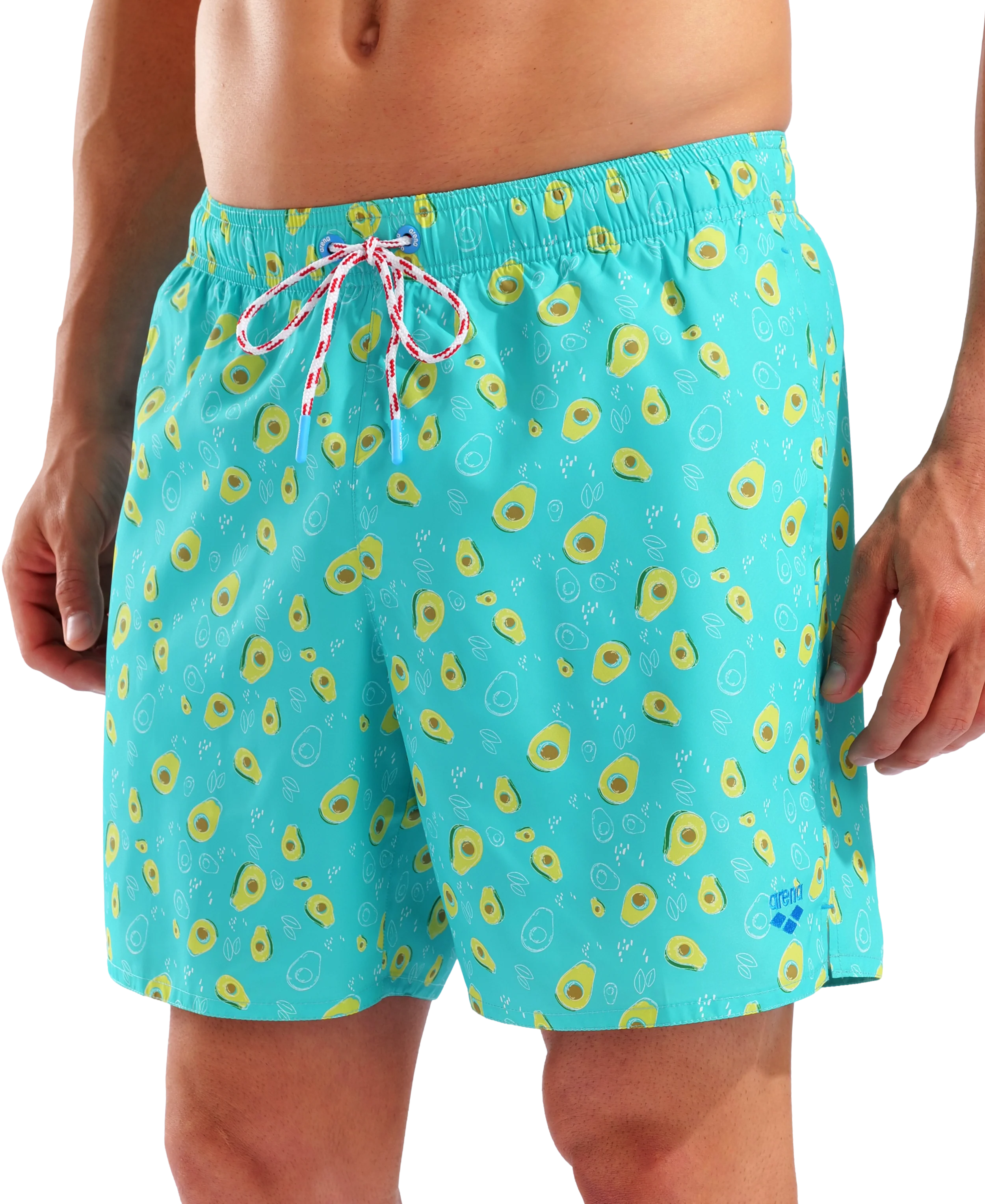 Bóxer de playa para hombre arena Water Prints - Aguacate - Image 4