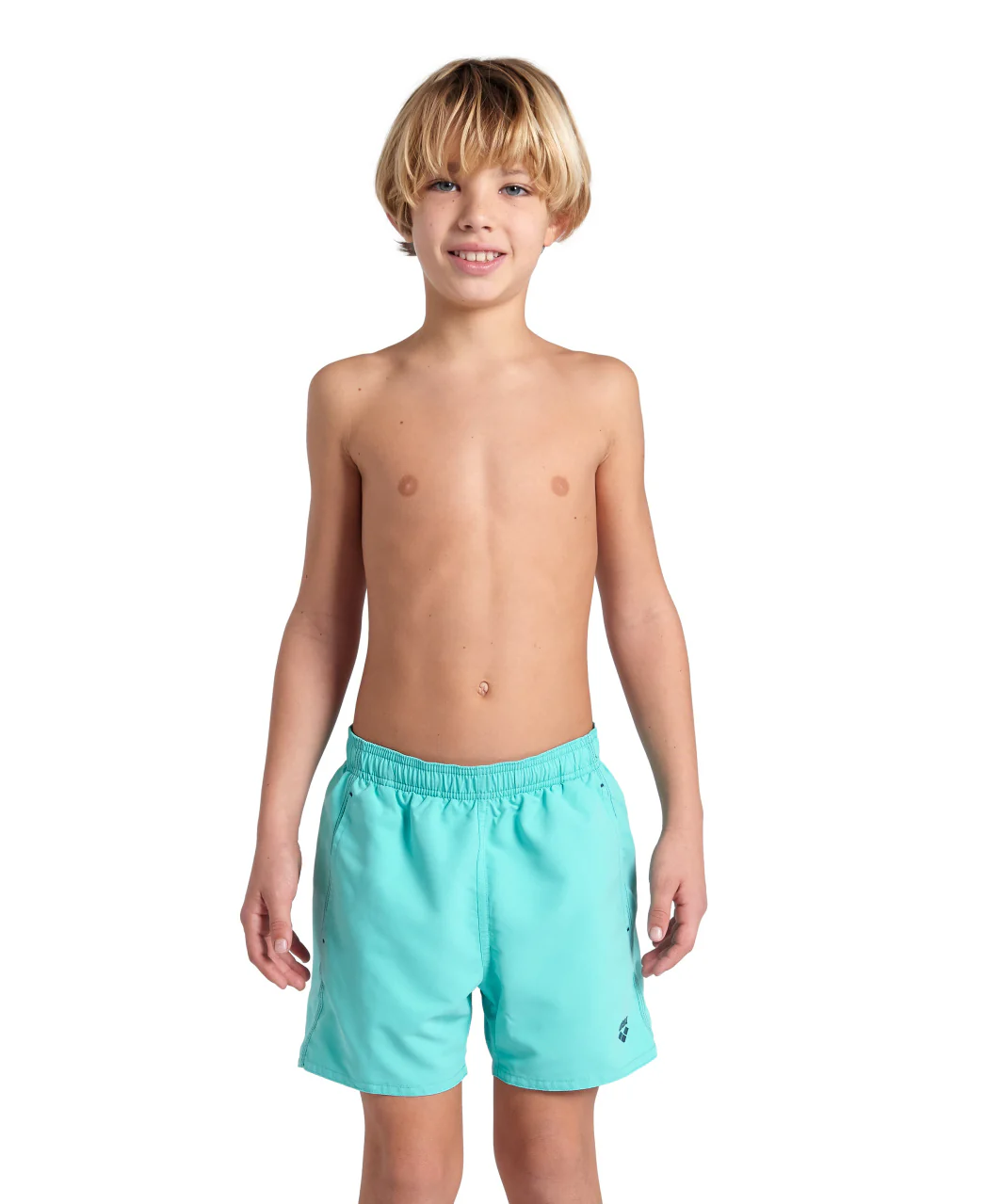 Bóxer de playa para niño arena Solid R - Agua/Marina