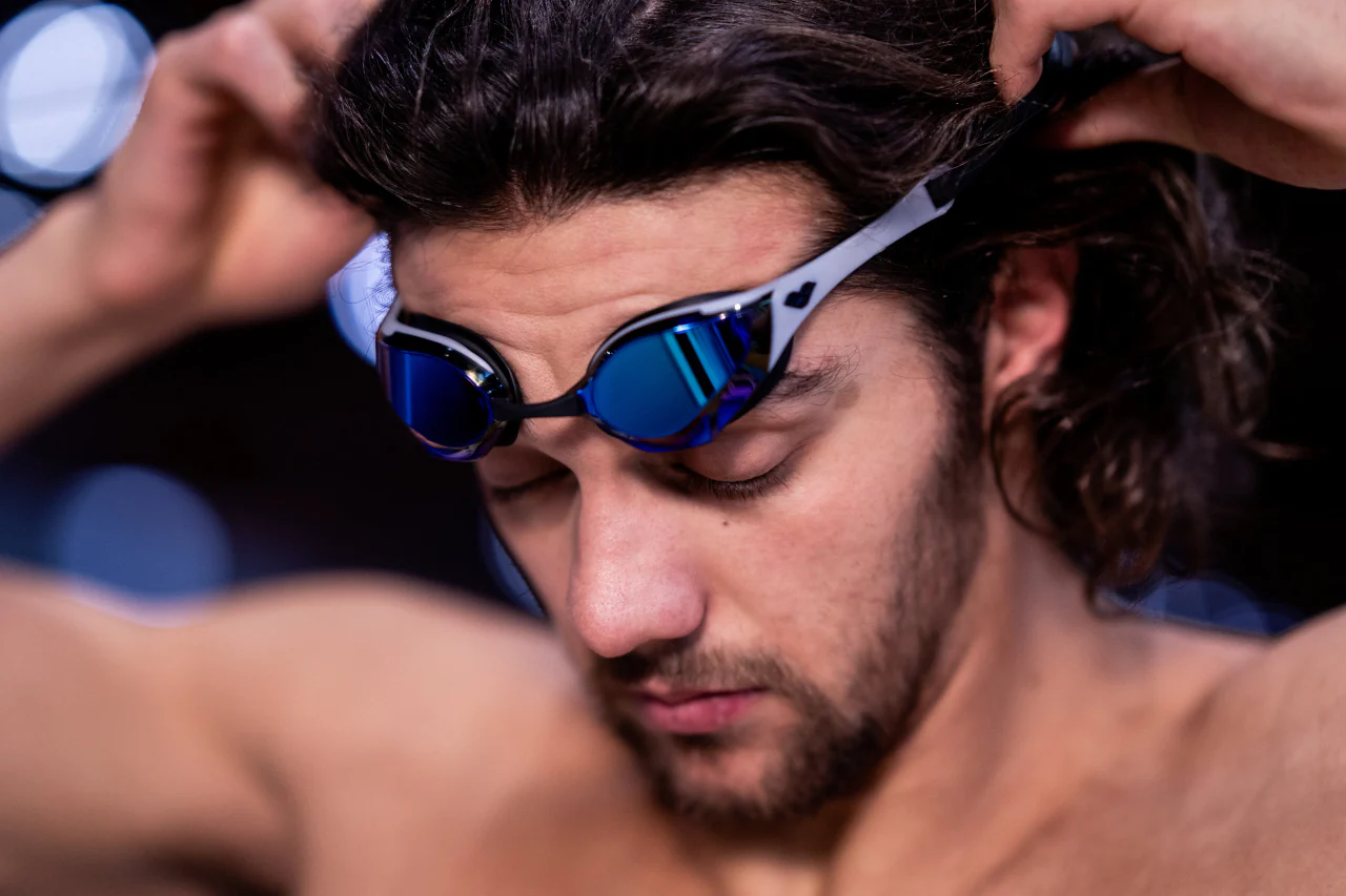 Gafas de natación de competición arena unisex Cobra Edge Swipe Mirror - Azul/Plata - Image 11