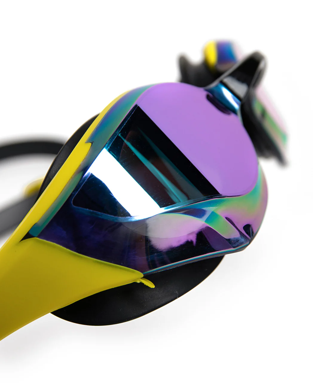 Gafas de natación de competición arena unisex Cobra Edge Swipe Mirror - Esmeralda/Amarillo - Image 4