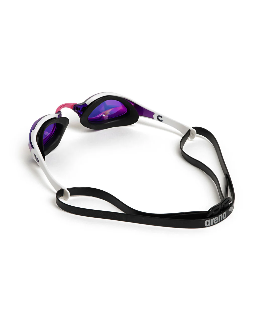 Gafas de natación de competición arena unisex Cobra Edge Swipe Mirror - Violeta/Blanco - Image 2