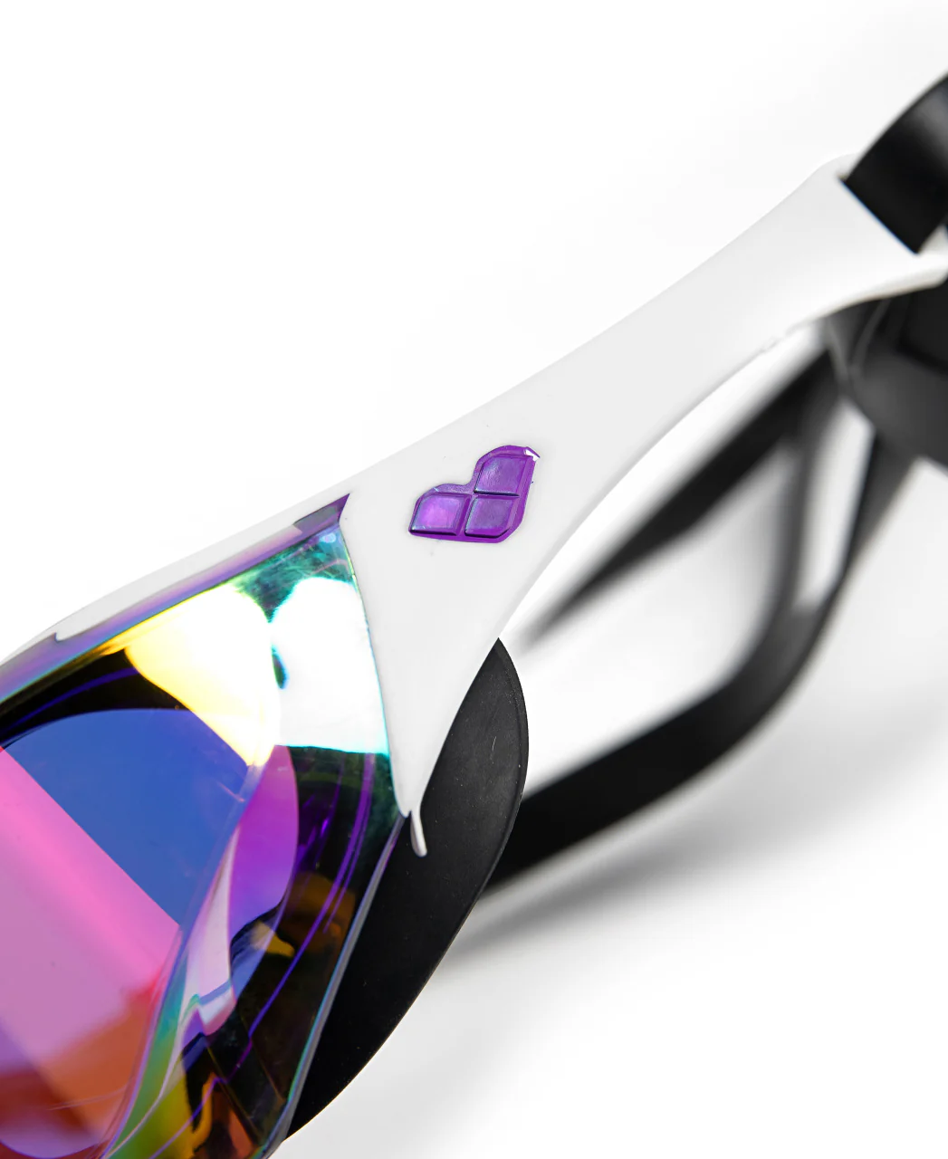 Gafas de natación de competición arena unisex Cobra Edge Swipe Mirror - Violeta/Blanco - Image 5