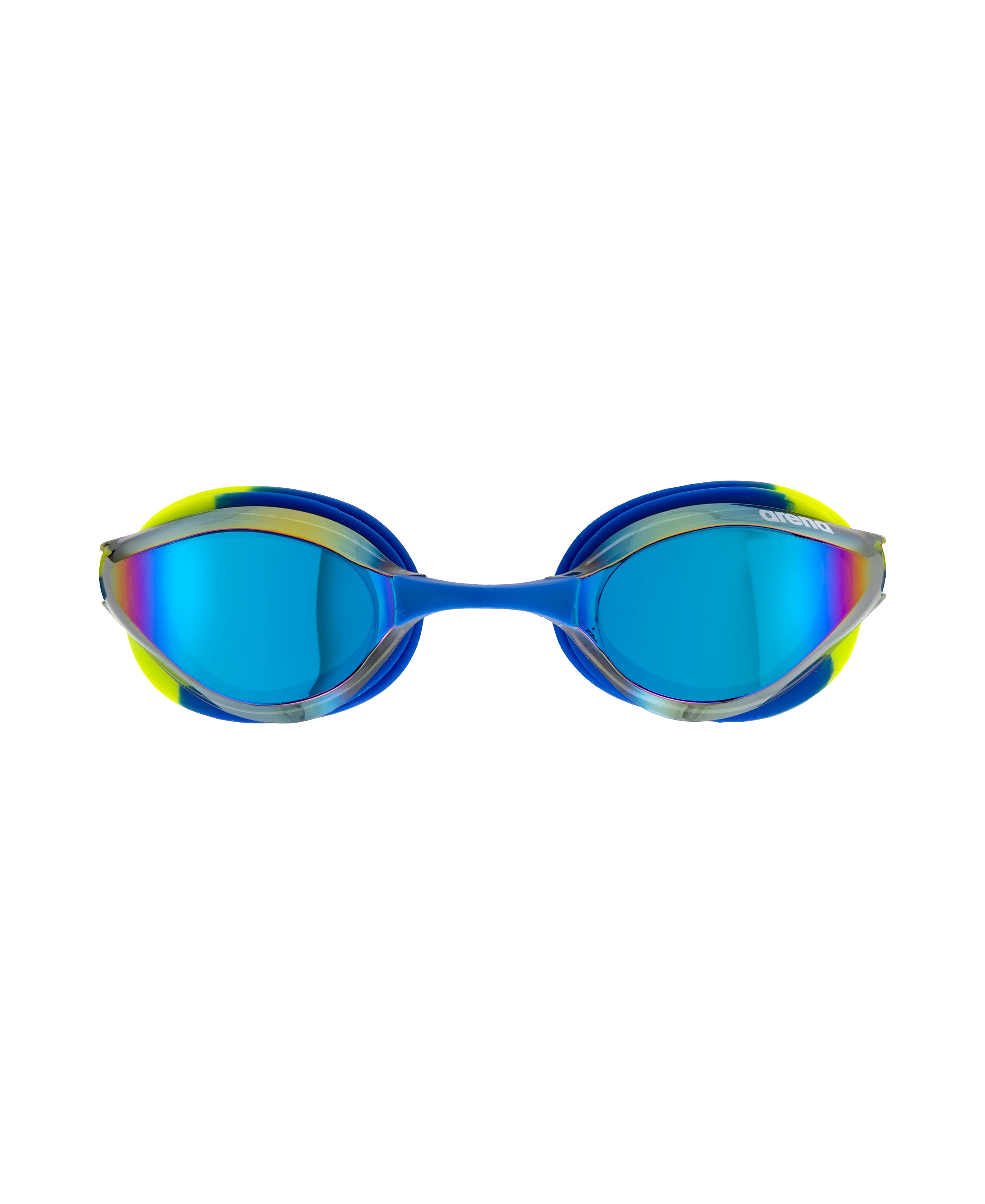 Gafas de competición para niños arena Python Mirror Junior - Azul/Azul/Lima - Image 5