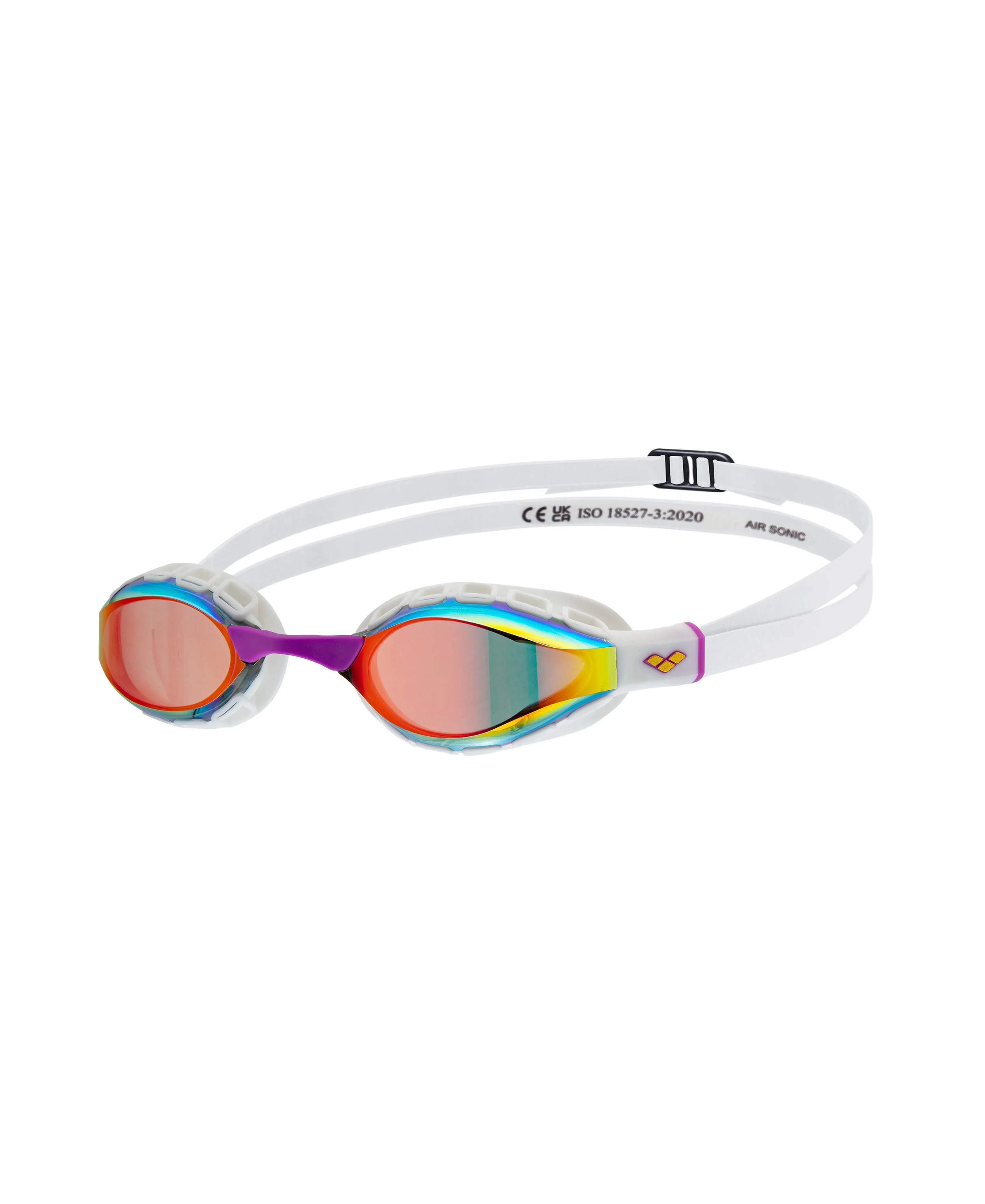 Gafas de competición unisex arena Air Sonic Mirror - Oro/Blanco