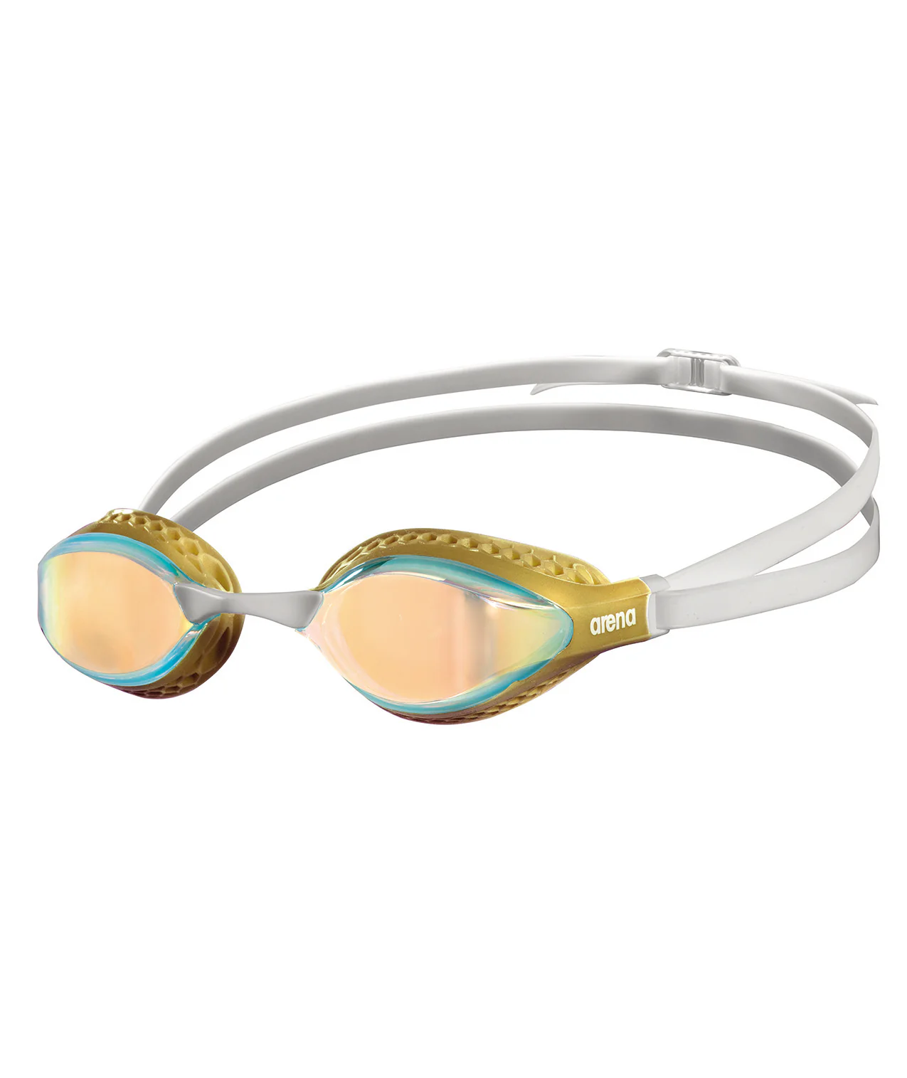 Gafas de natación para competición arena unisex Airspeed Mirror - Cobre Amarillo