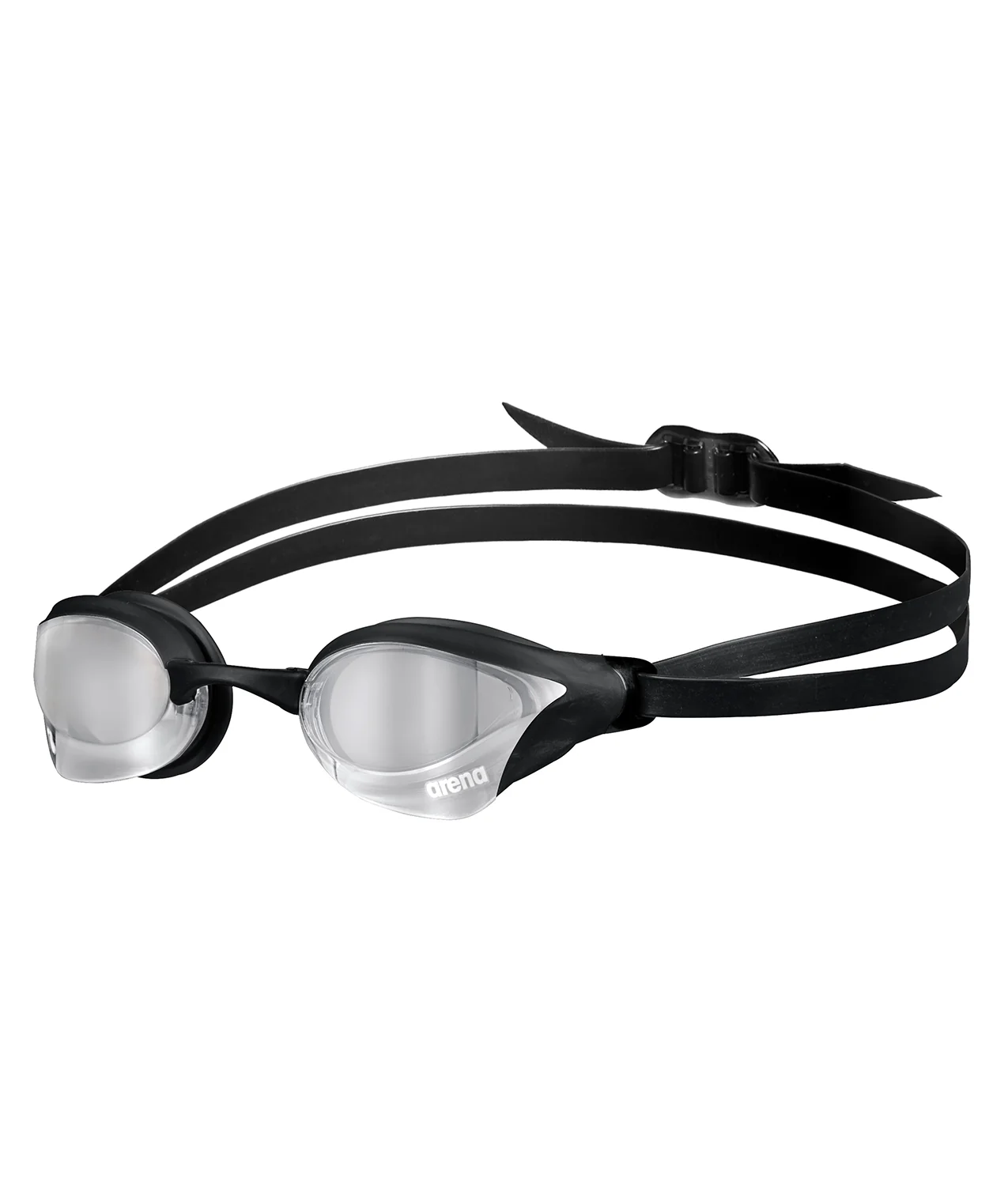 Gafas de natación arena unisex Cobra Core Swipe Mirror  - Negro Plata