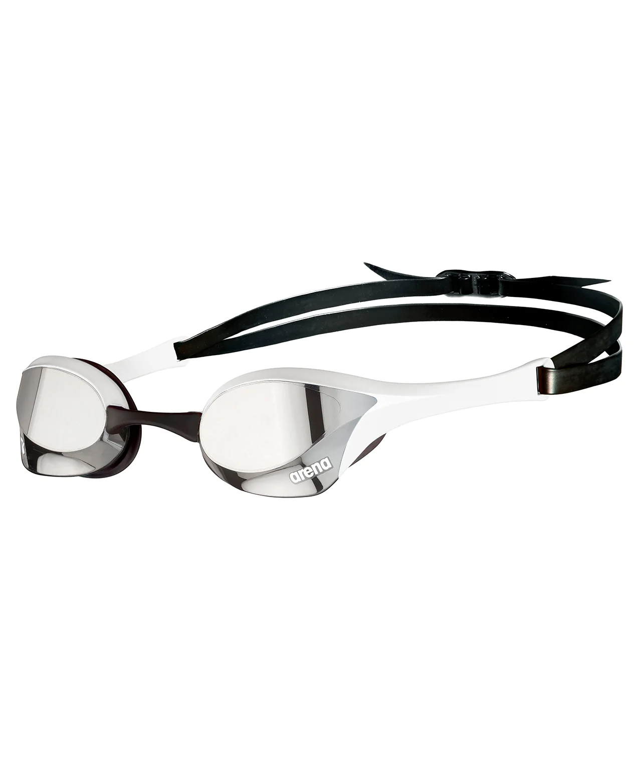 Gafas de natación para competición arena unisex Cobra Ultra Swipe Mirror  - Blanco Plateado