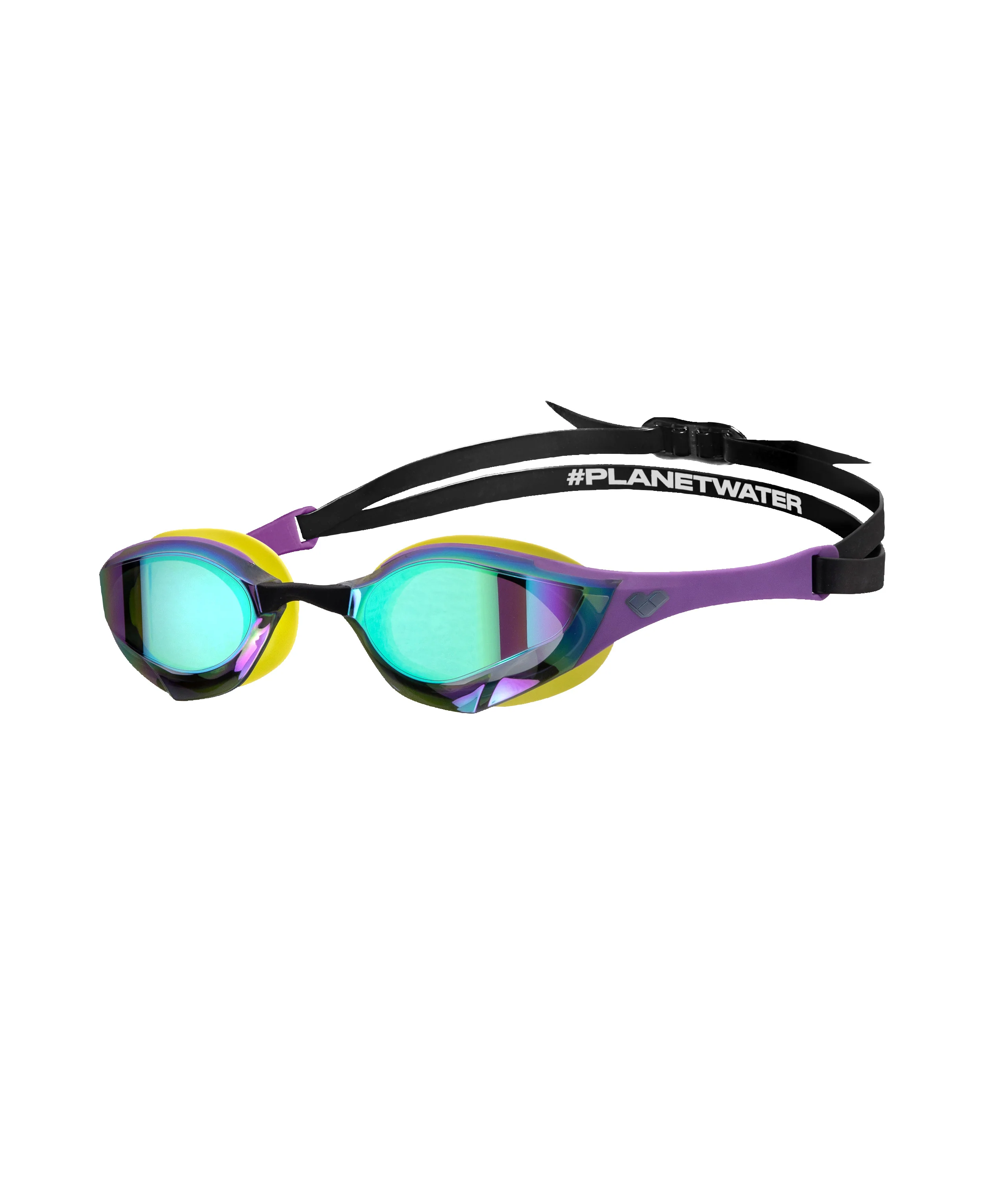 Gafas de natación para competición arena unisex Cobra Edge Swipe Mirror - Esmeralda/Ciruela