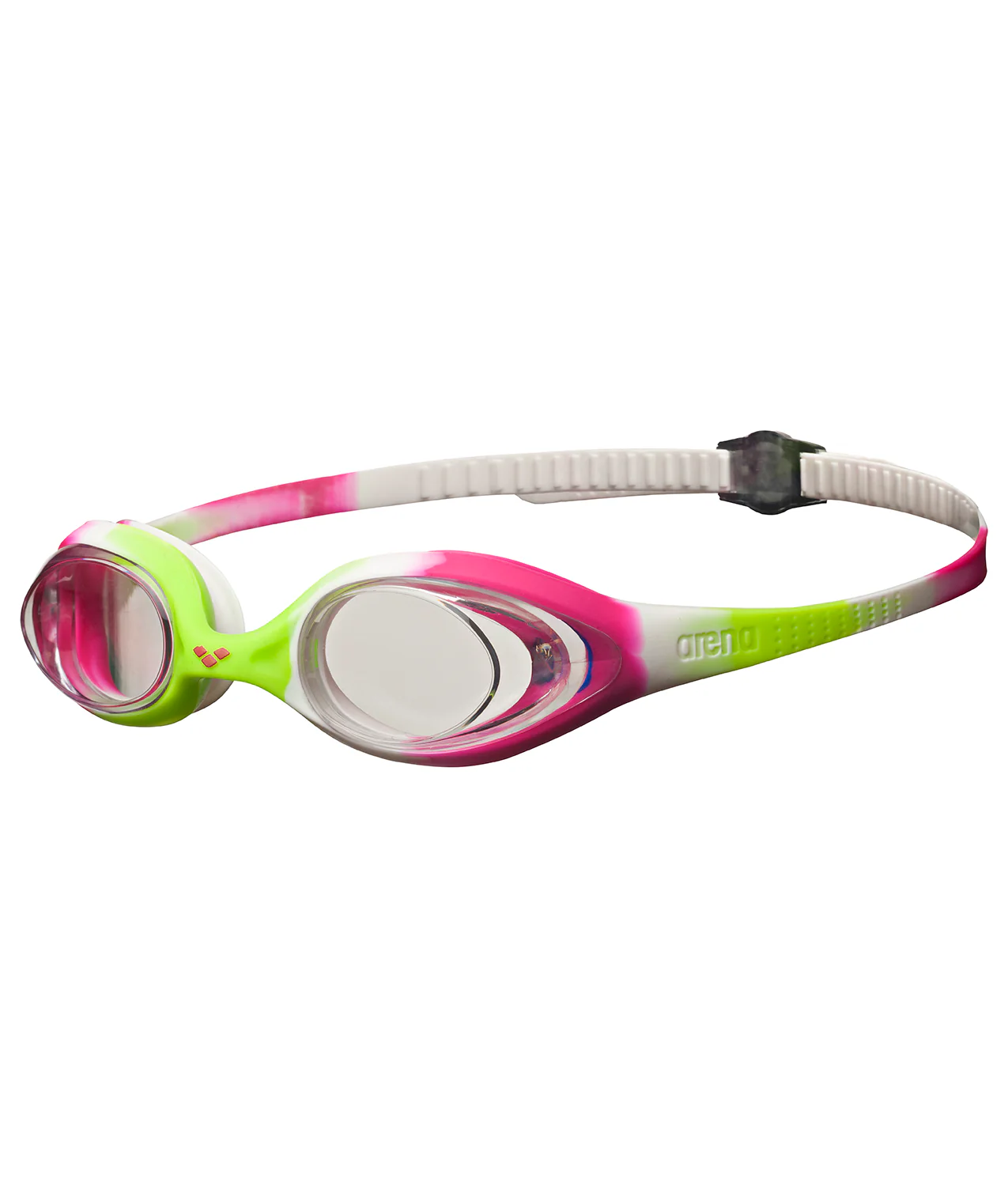 Gafas de natación arena para niños Spider Junior  - Lima/Fucsia