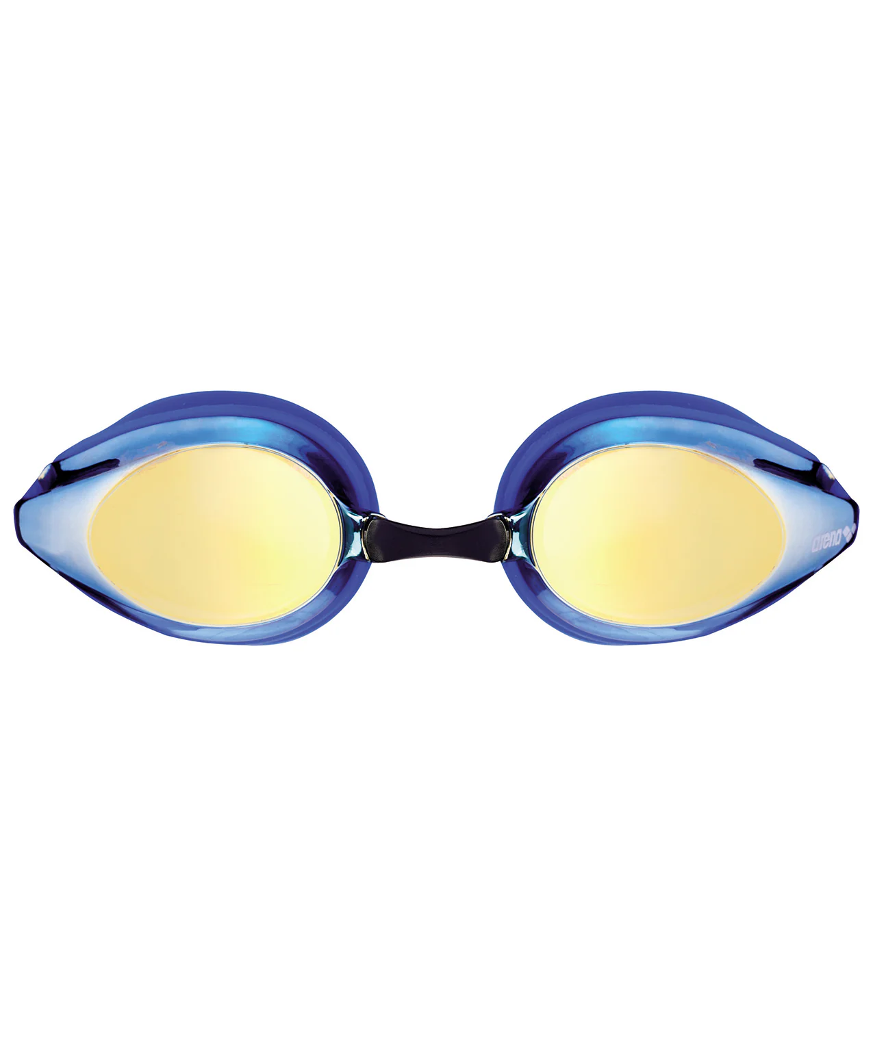 Gafas de natación para competición arena para niños Tracks Mirror Junior  - Azul/Amarillo/Revo - Image 2