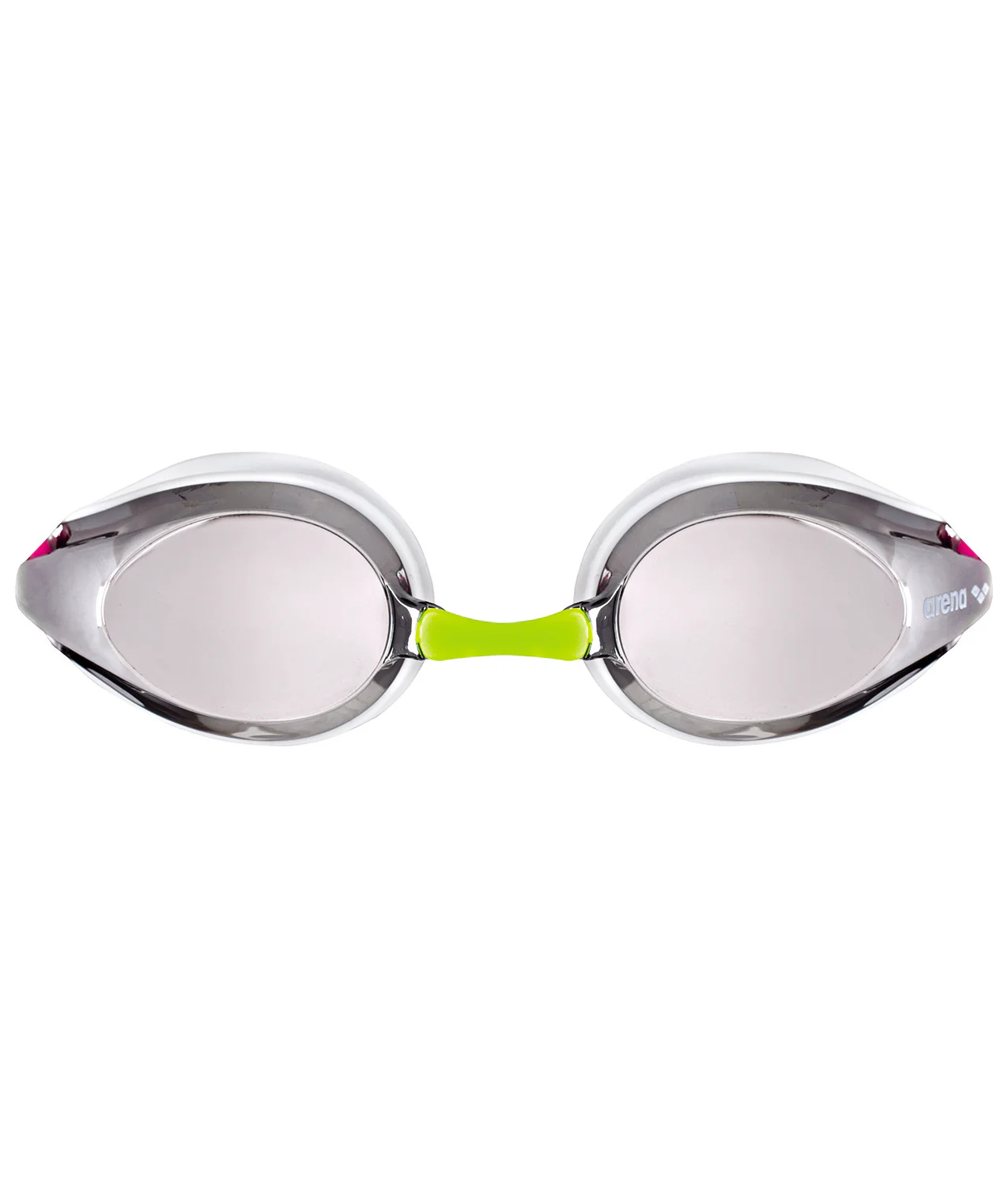 Gafas de natación para competición arena para niños Tracks Mirror Junior  - Blanco Plateado - Image 2