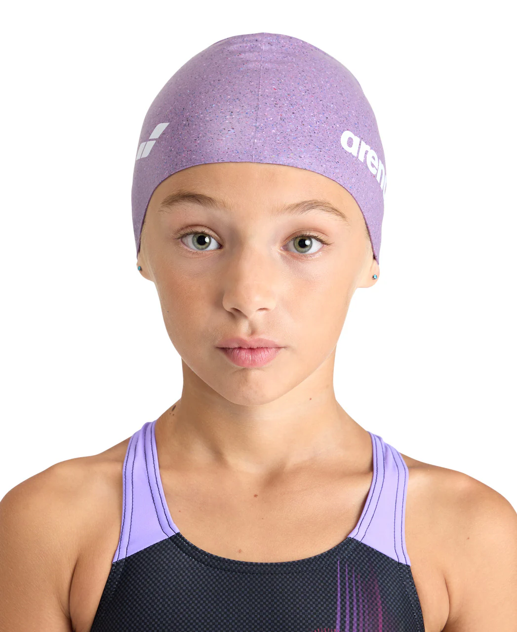 Gorro de natación de silicona arena para niños Junior - Rosa/Multi - Image 3