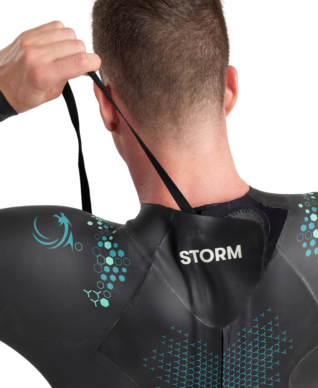 NEOPRENO POWERSKIN STORM de arena Diseñado para aguas abiertas y Triatlón - Azul Coral - Image 3
