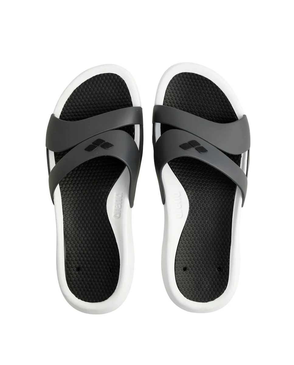 Chanclas arena para mujer Nina - Blanco/Gris Oscuro - Image 6