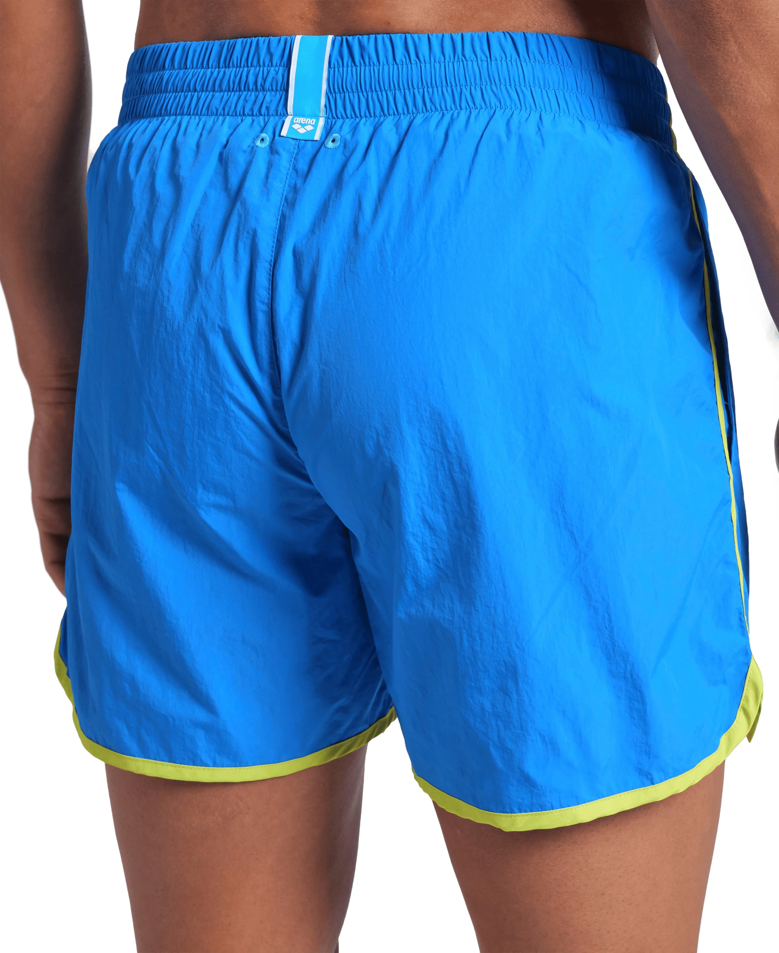 Short de playa arena para hombre Logo Borders China Azul - Image 5