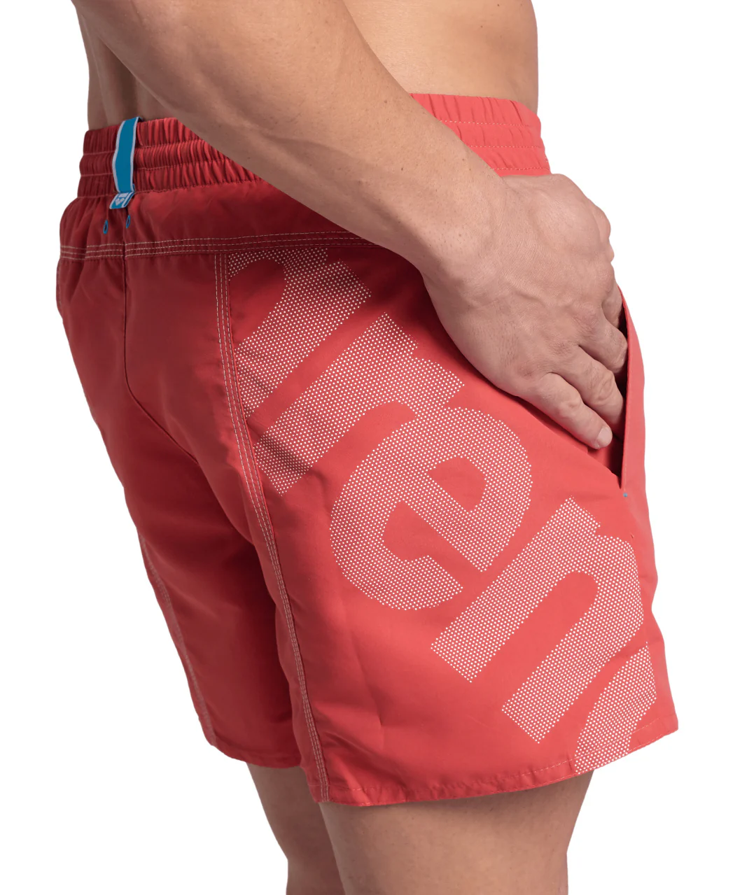 Short de playa arena para hombre Pro_File Logo - Astro Rojo - Image 3