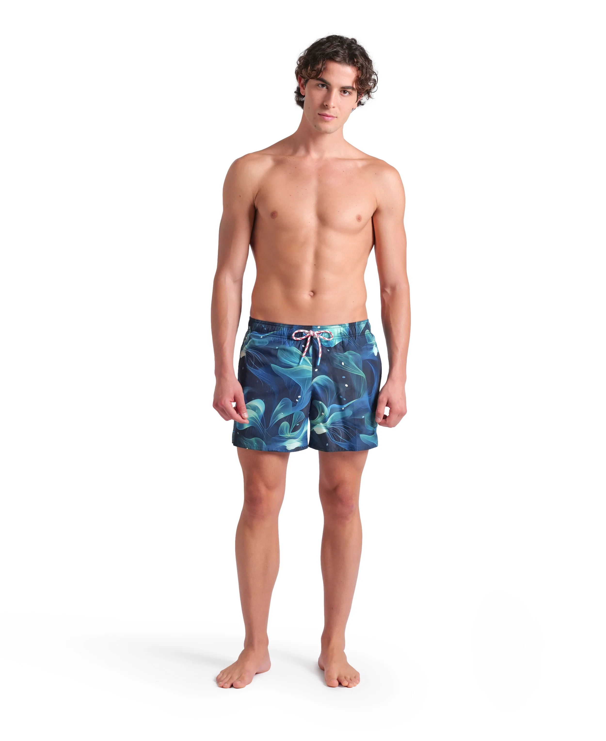Short de playa arena para hombre Water Print Allover Manglar Multi - Image 3