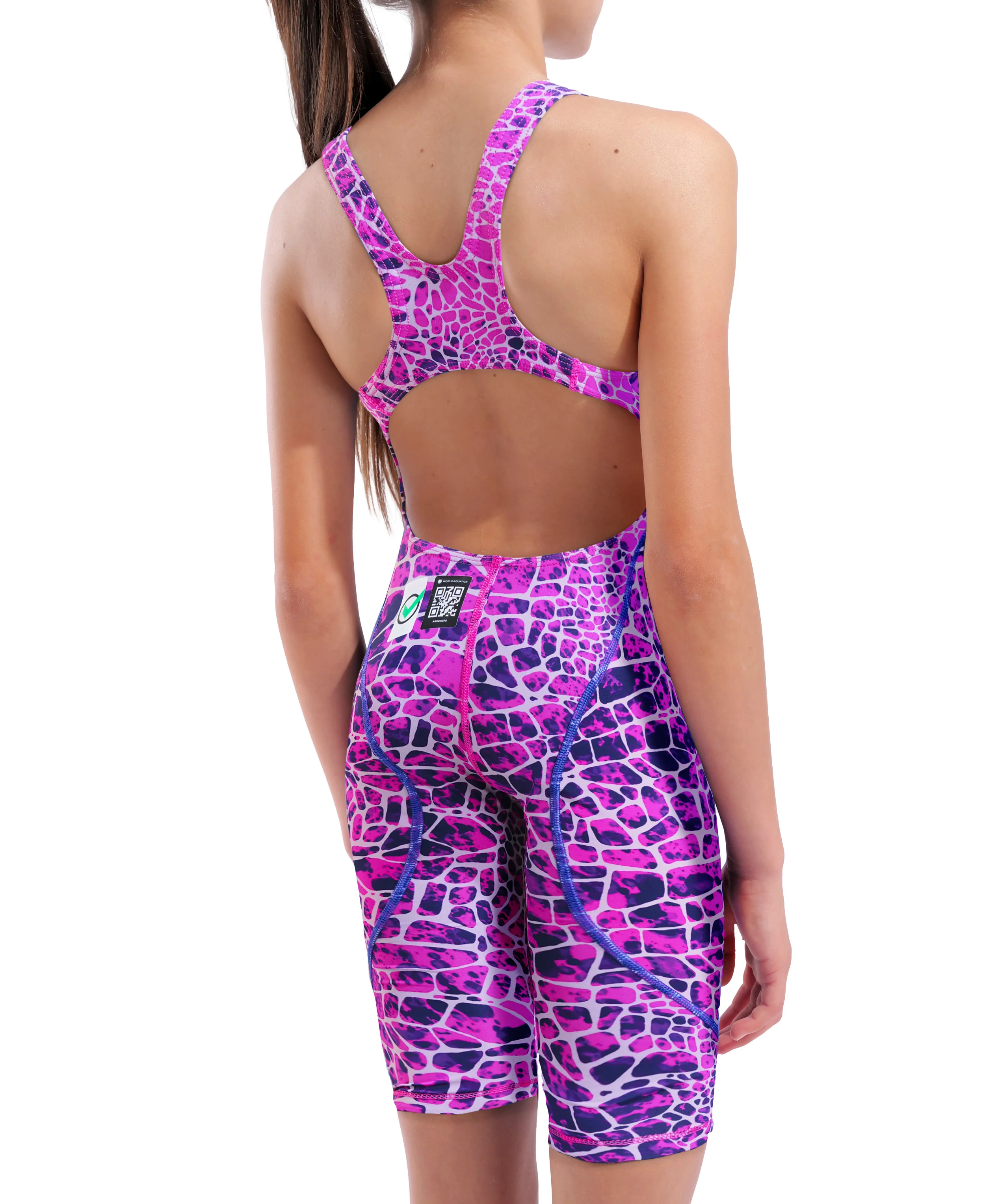 Traje de competición arena Powerskin ST Next para niña Snake Pink - Image 4