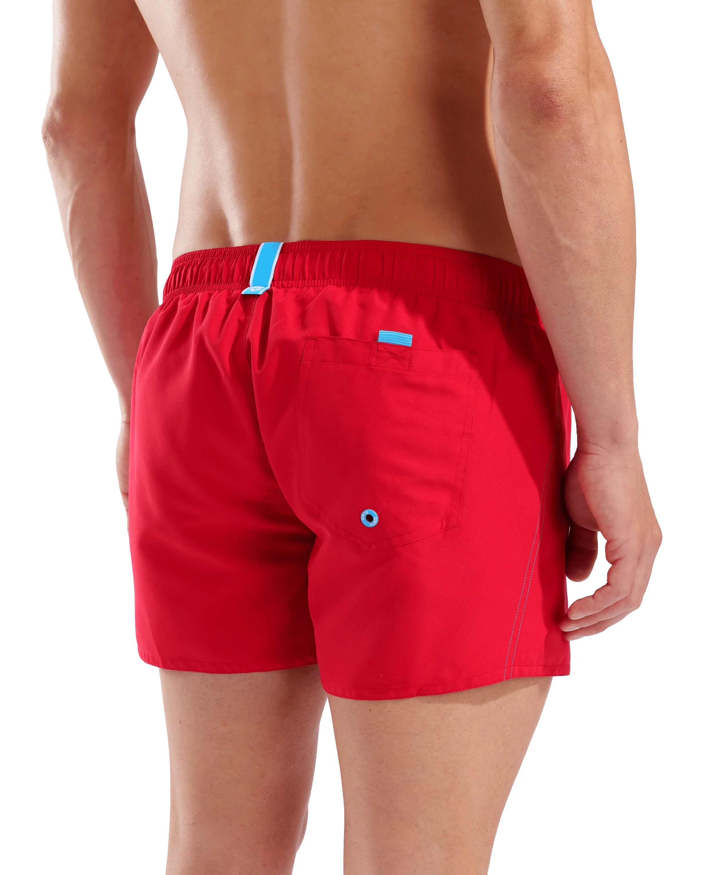 X-Shorts de playa arena para hombre Fundamentals R - Rojo/Turquesa - Image 2