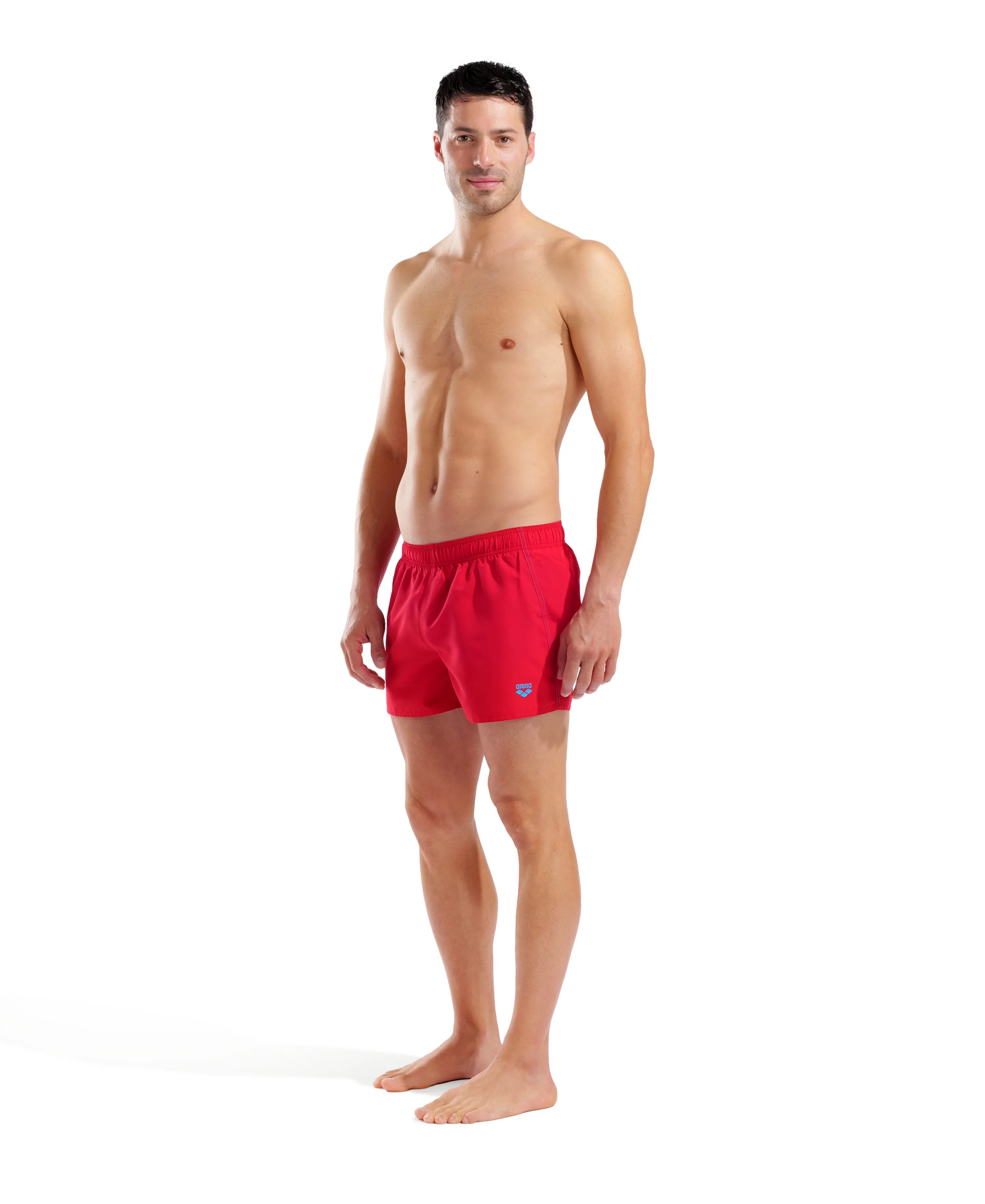 X-Shorts de playa arena para hombre Fundamentals R - Rojo/Turquesa - Image 4