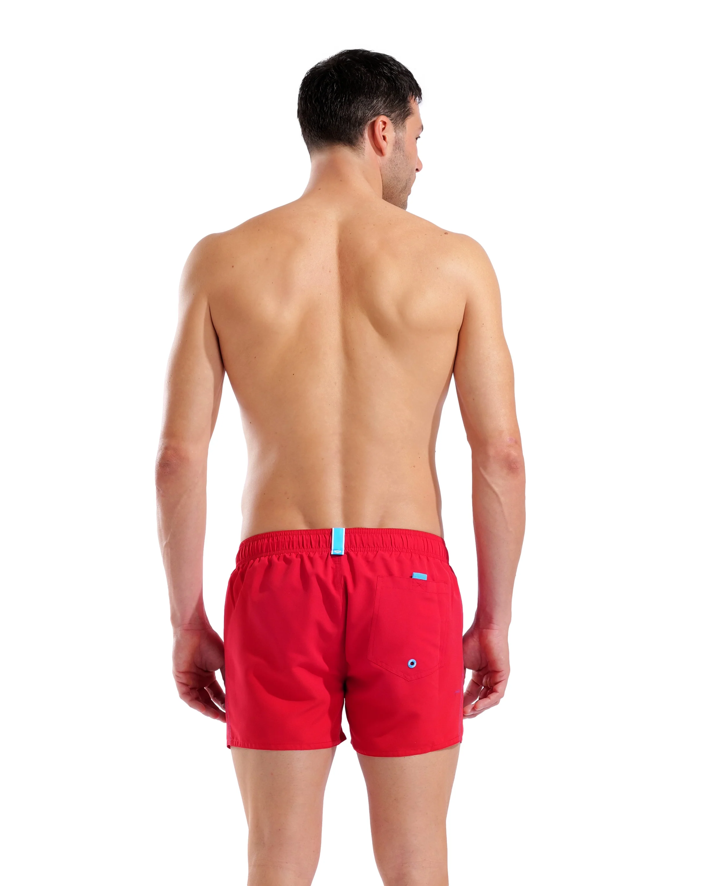 X-Shorts de playa arena para hombre Fundamentals R - Rojo/Turquesa - Image 5