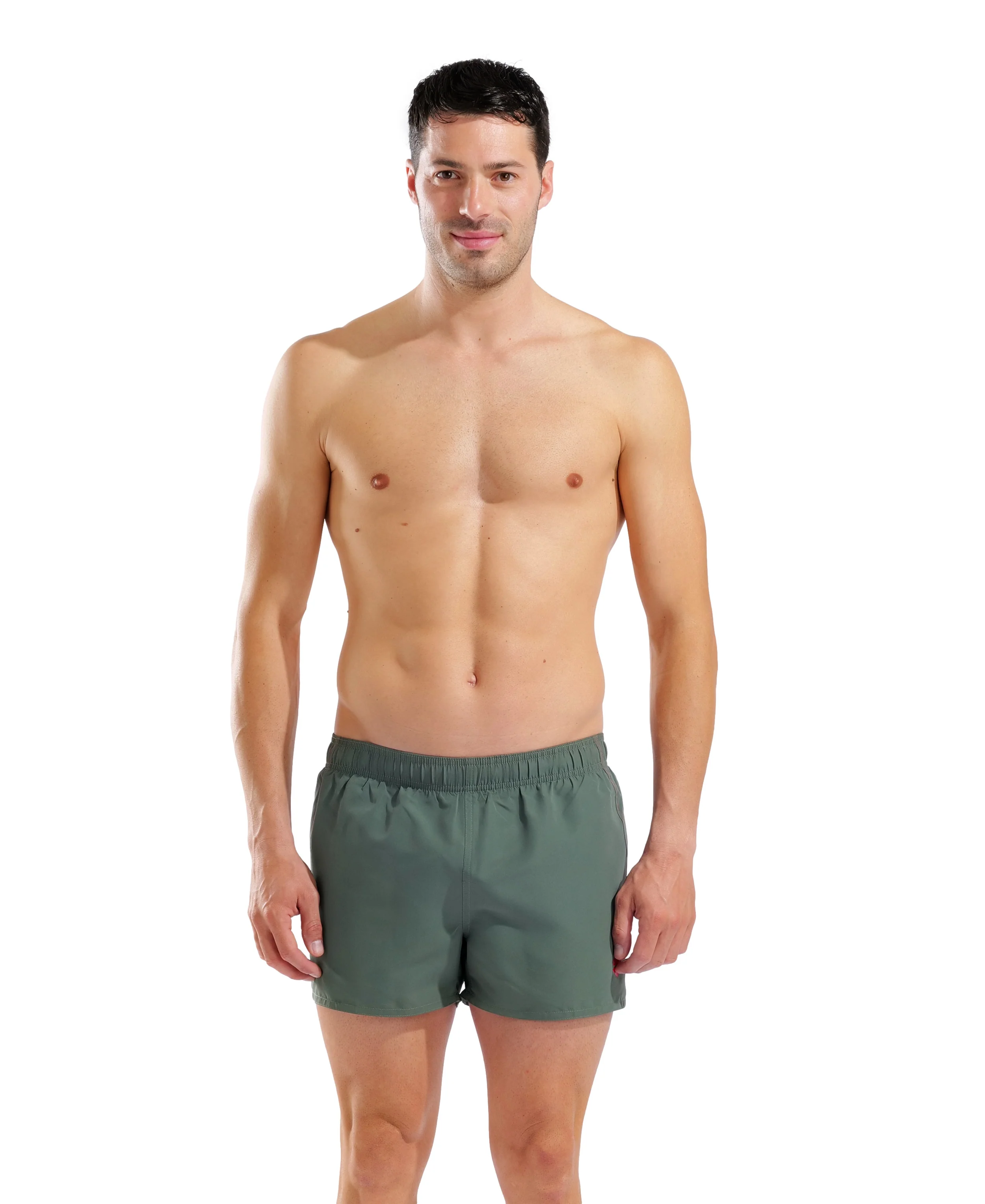 X-Shorts de playa arena para hombre Fundamentals R - Salvia/Rojo