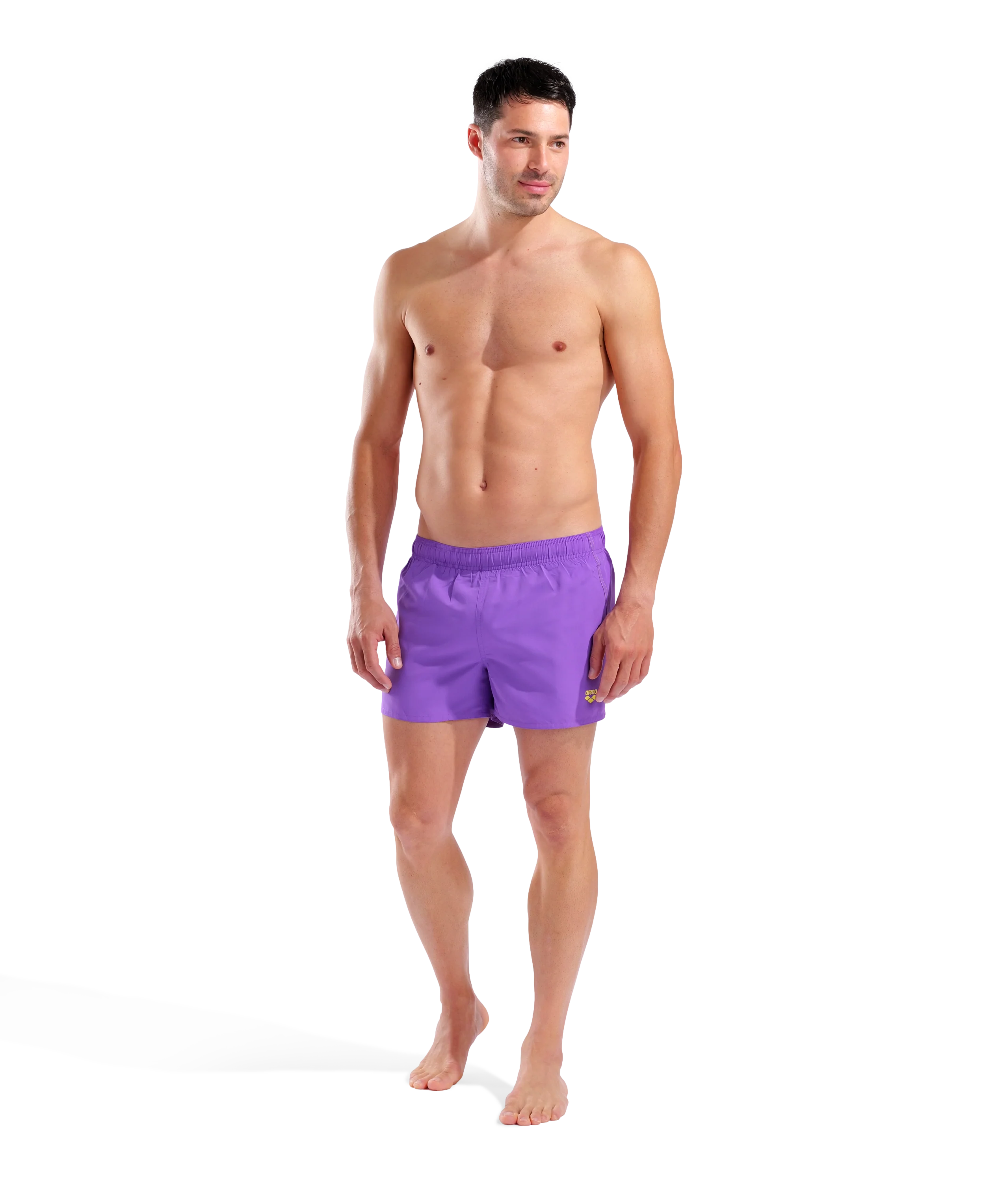 X-Shorts de playa arena para hombre Fundamentals R - Violeta/Amarillo